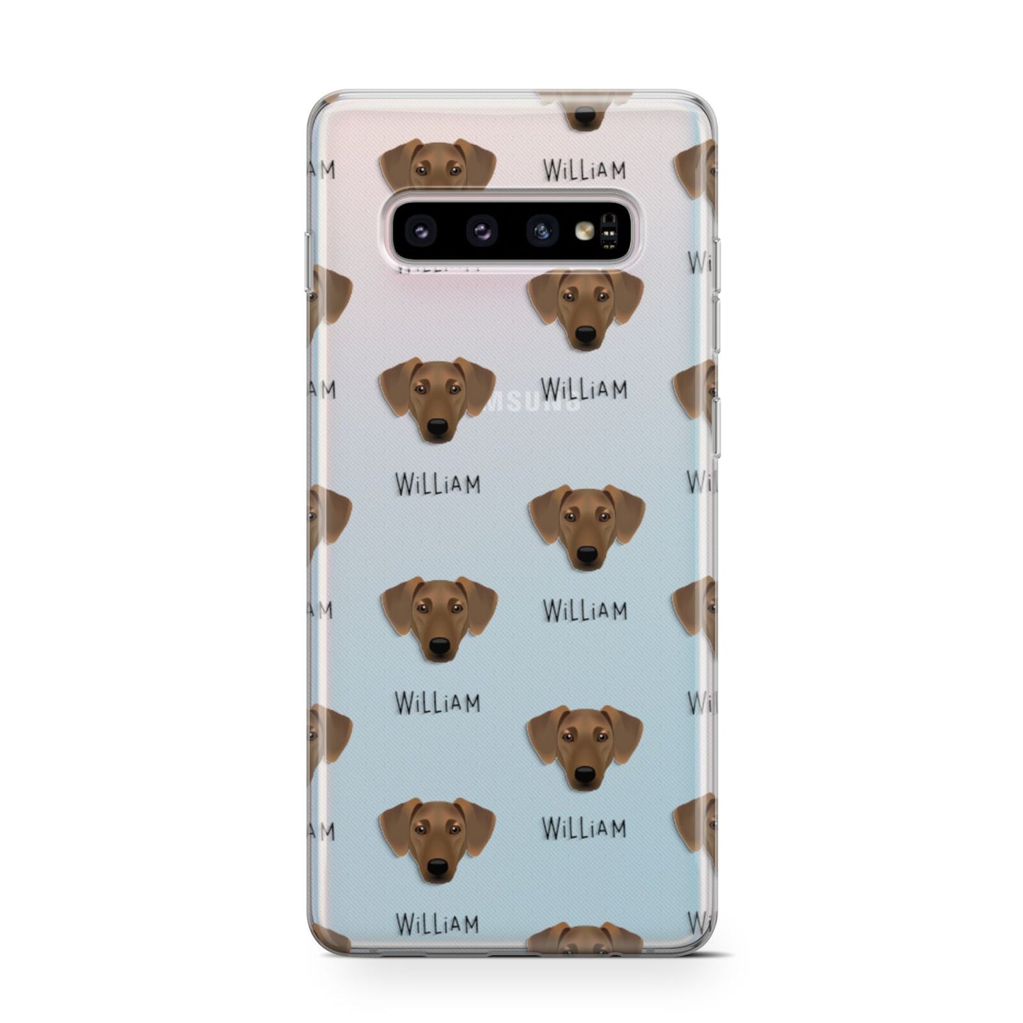 Azawakh Icon with Name Samsung Galaxy S10 Case