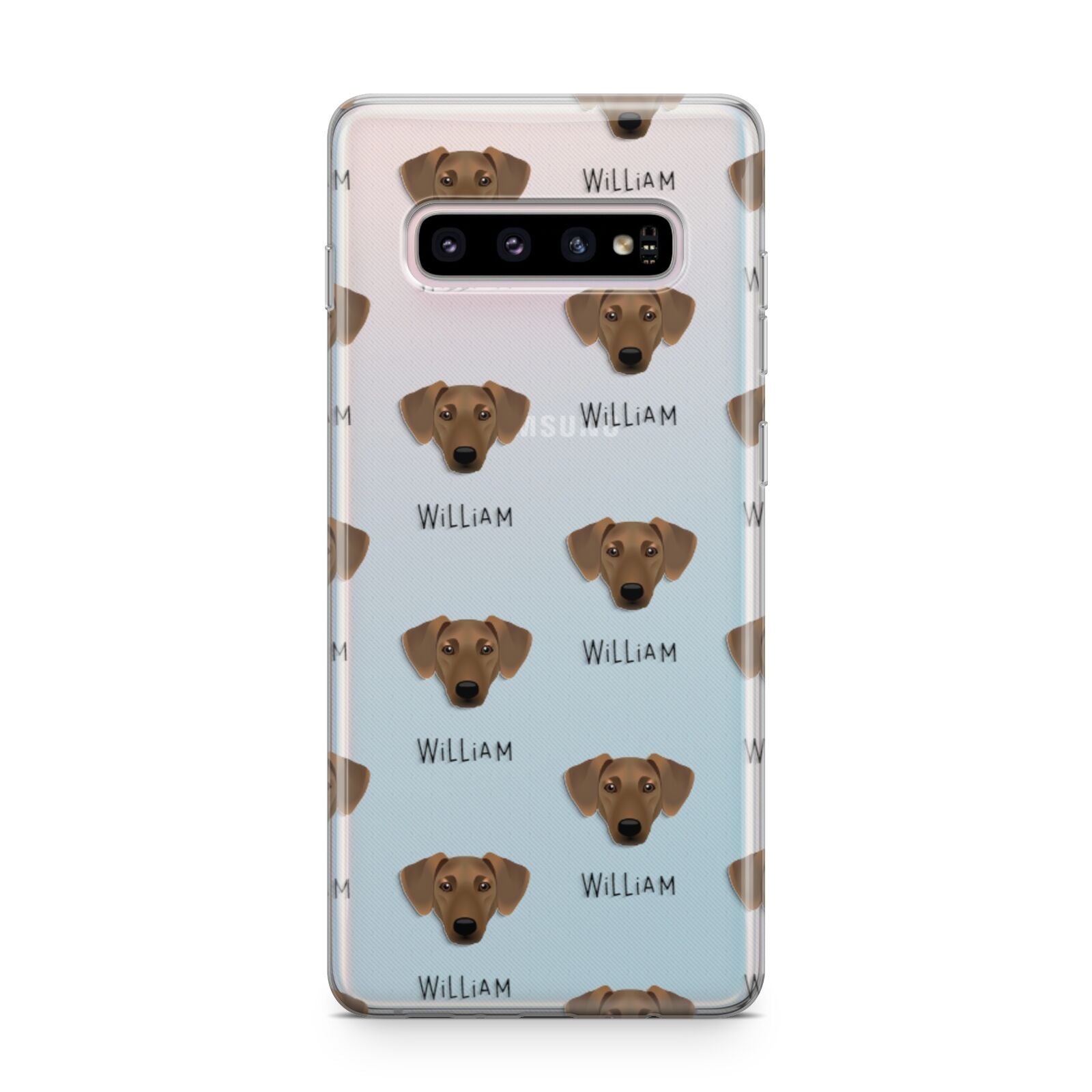 Azawakh Icon with Name Samsung Galaxy S10 Plus Case