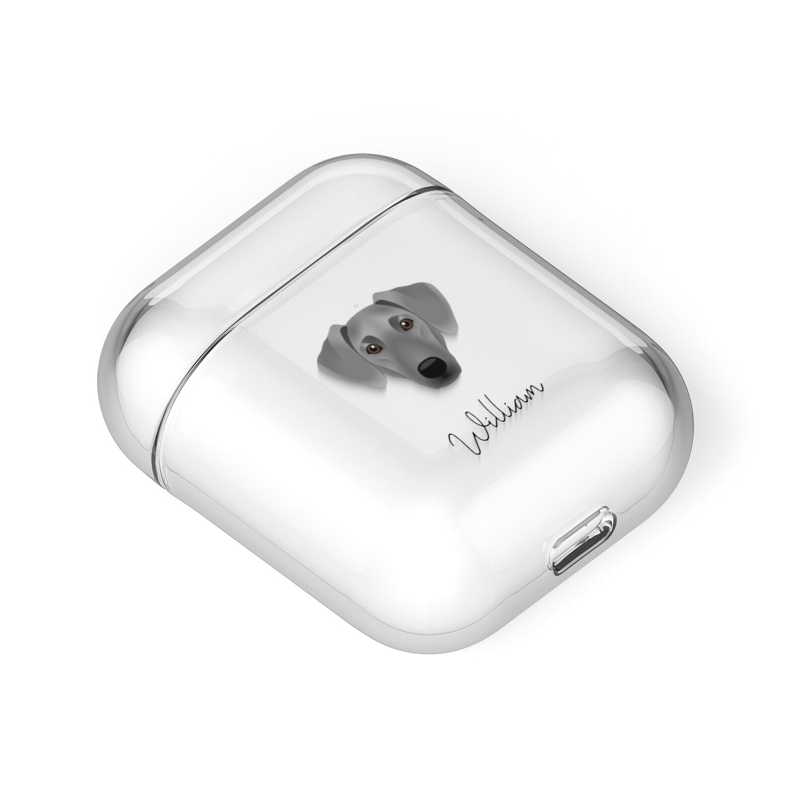 Azawakh Personalised AirPods Case Laid Flat