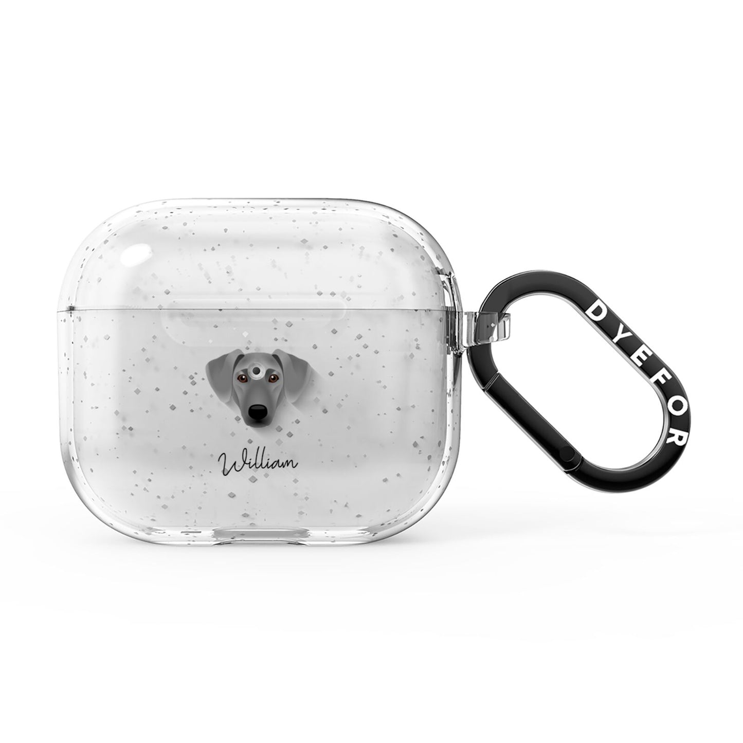 Azawakh Personalised AirPods Glitter Case 3rd Gen