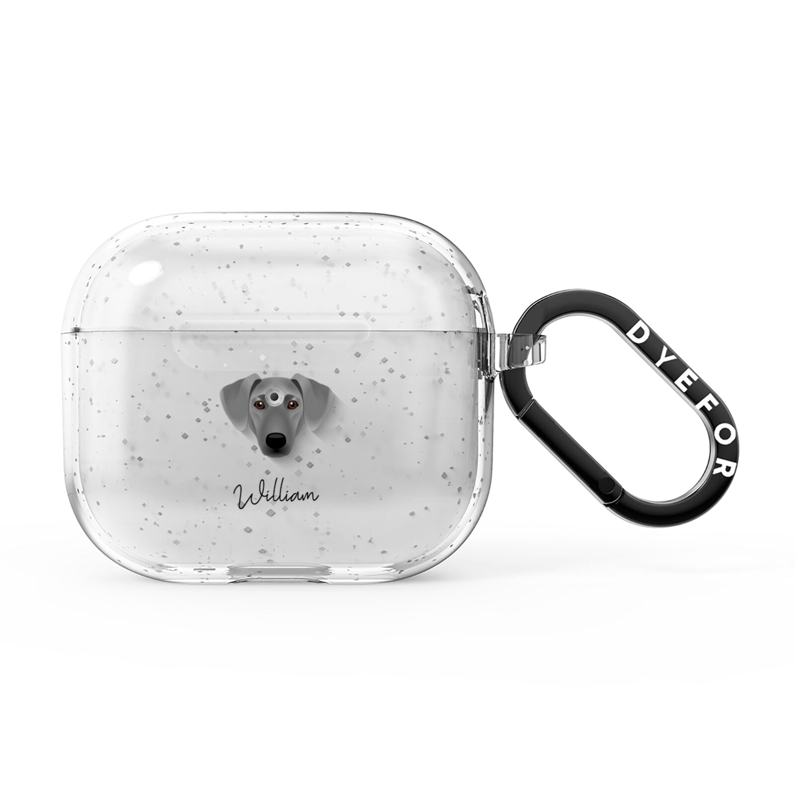 Azawakh Personalised AirPods Glitter Case 3rd Gen