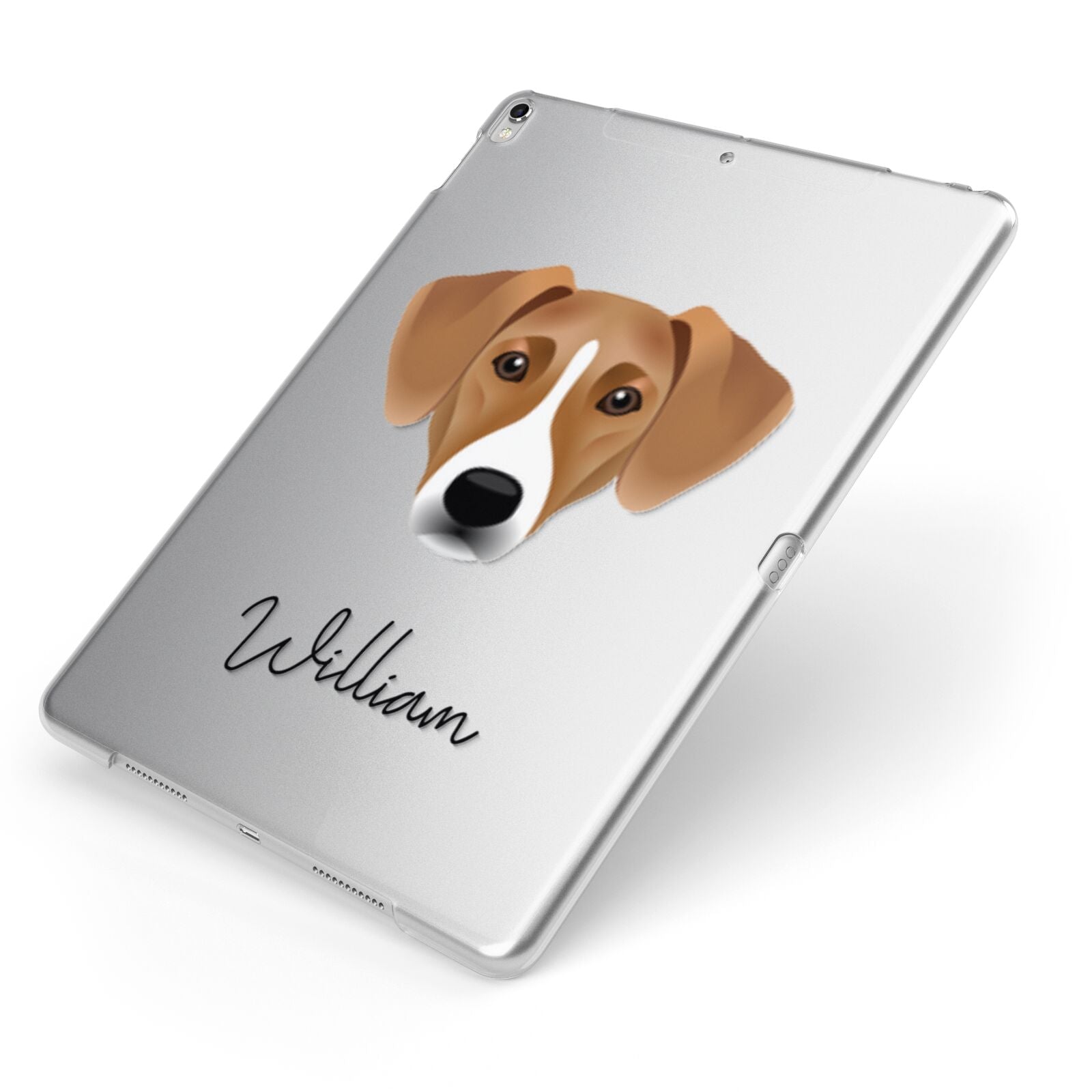 Azawakh Personalised Apple iPad Case on Silver iPad Side View