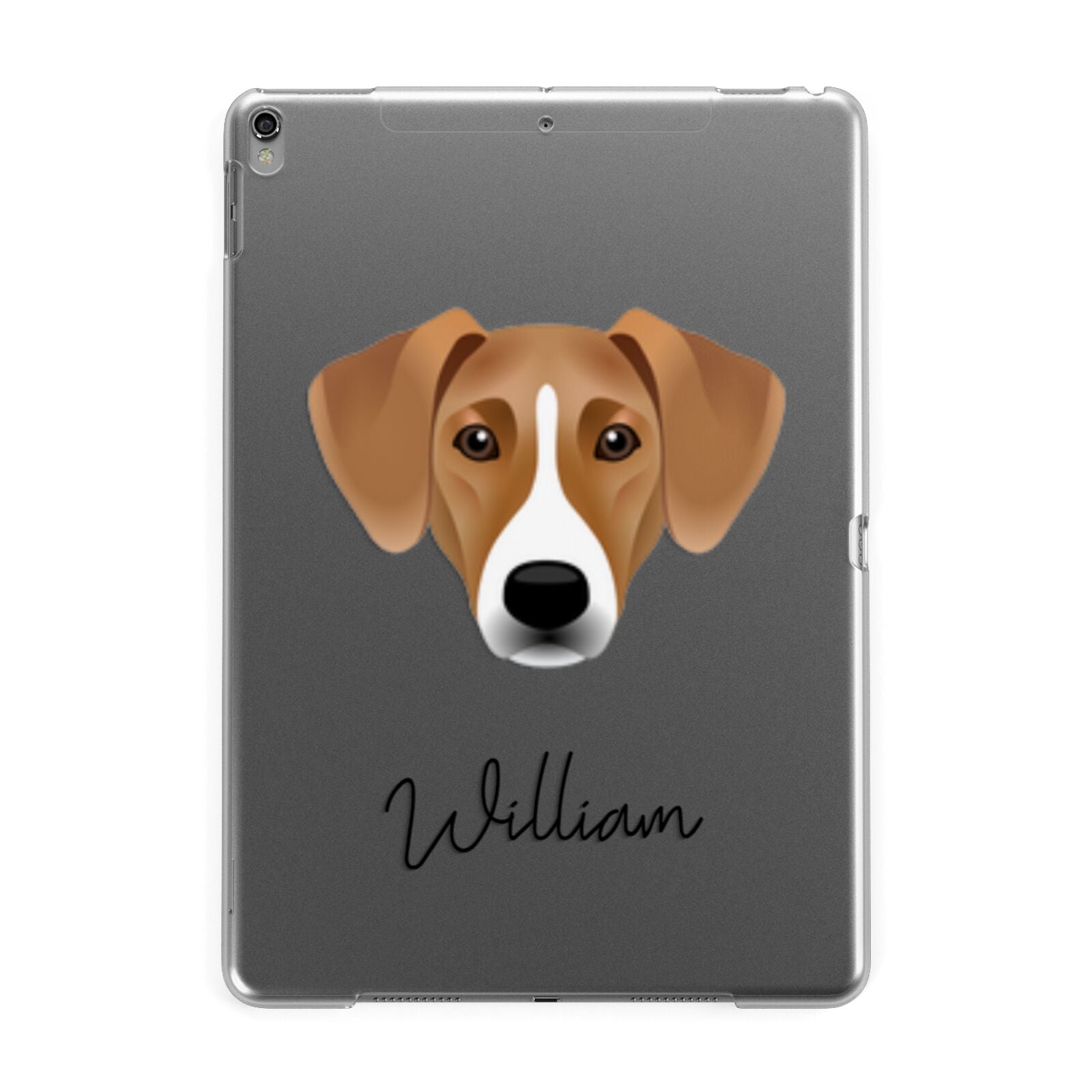 Azawakh Personalised Apple iPad Grey Case