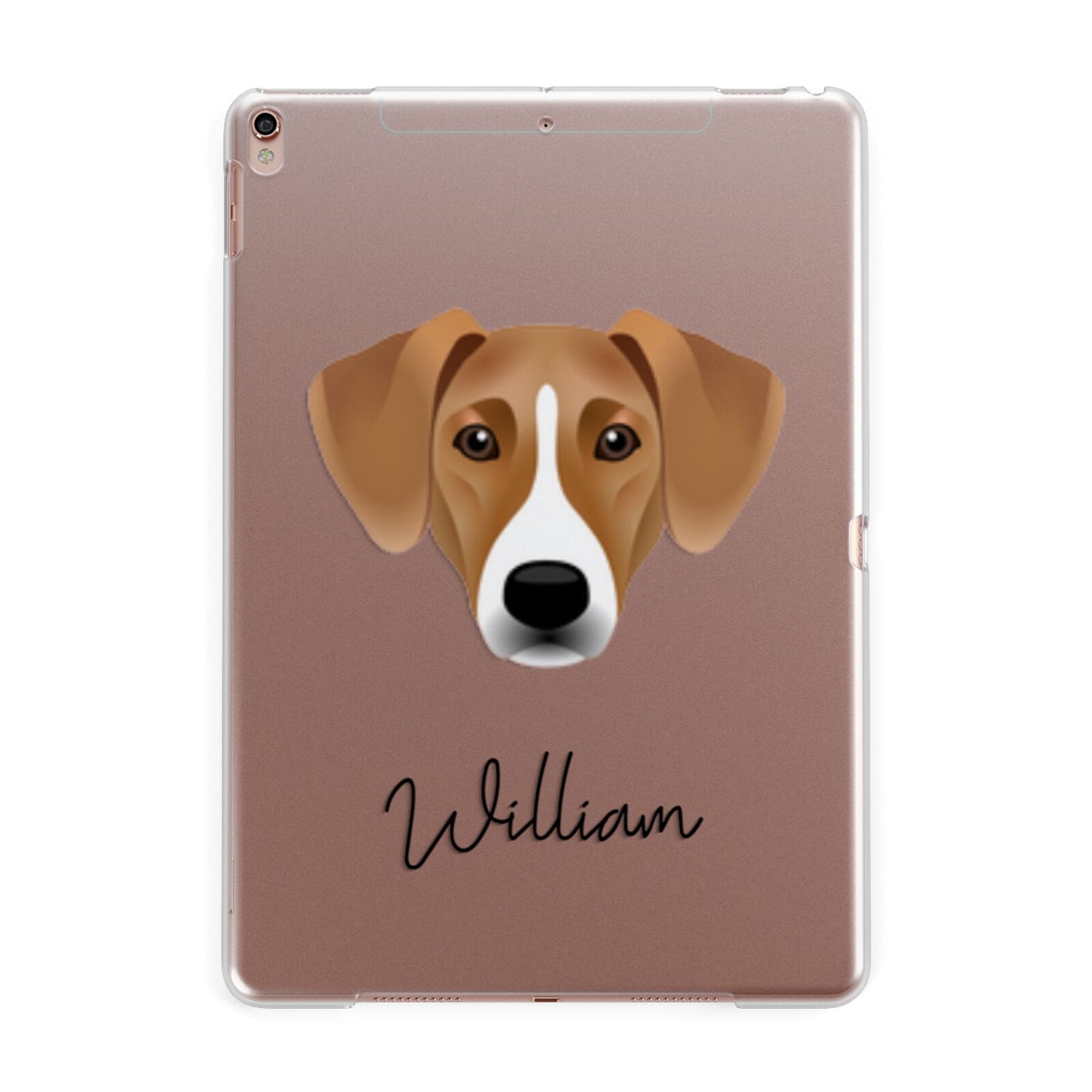 Azawakh Personalised Apple iPad Rose Gold Case