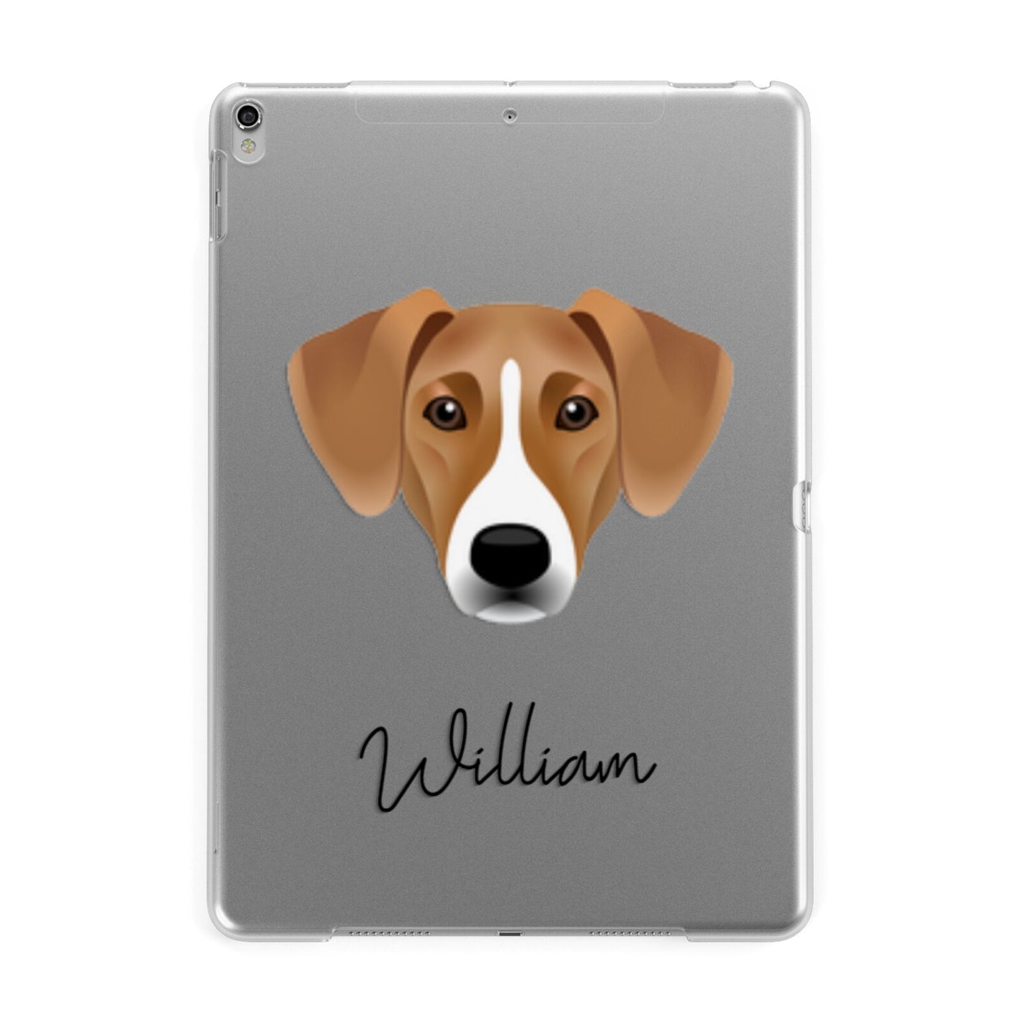 Azawakh Personalised Apple iPad Silver Case