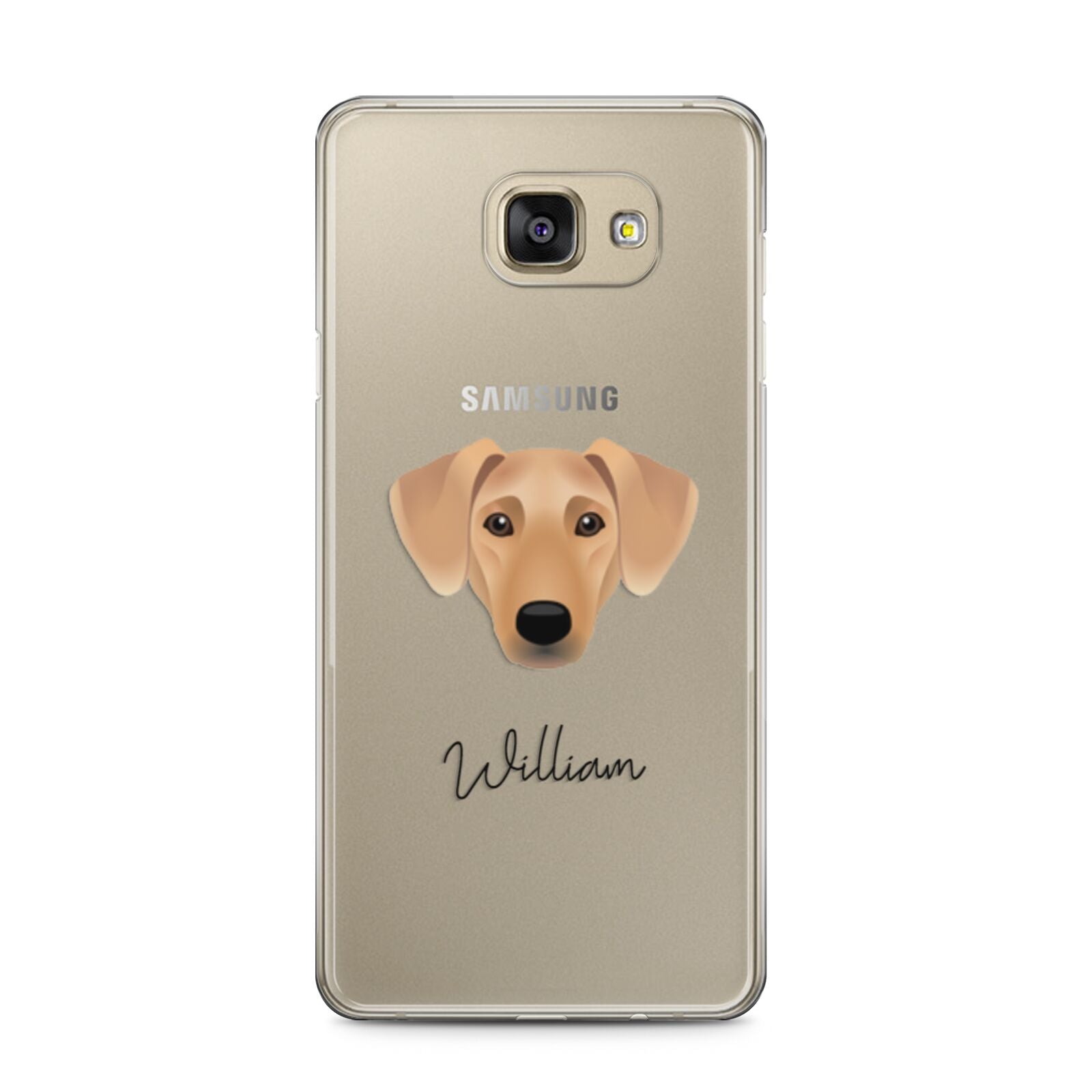 Azawakh Personalised Samsung Galaxy A5 2016 Case on gold phone