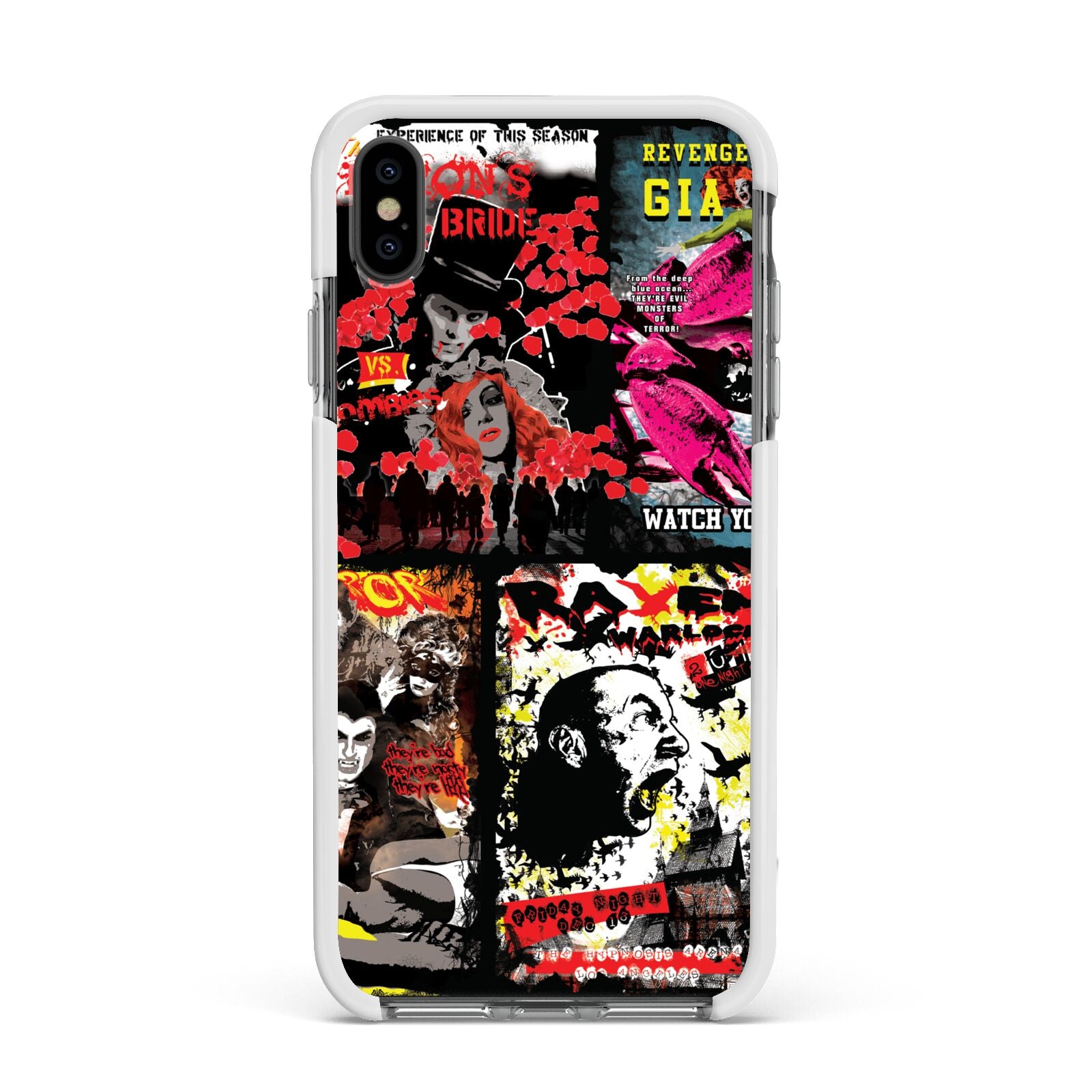 B Movie Posters Apple iPhone Xs Max Impact Case White Edge on Black Phone