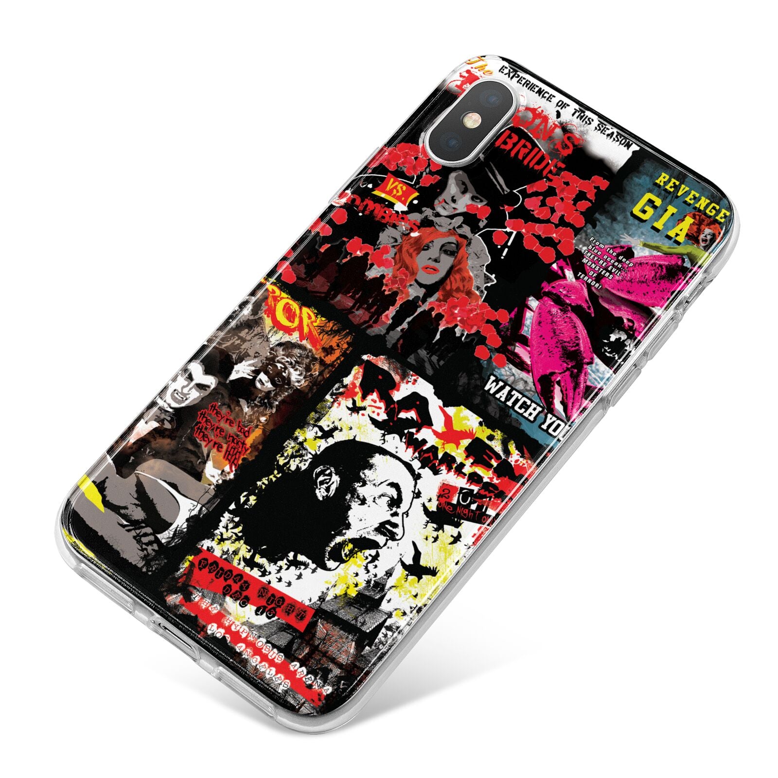 B Movie Posters iPhone X Bumper Case on Silver iPhone