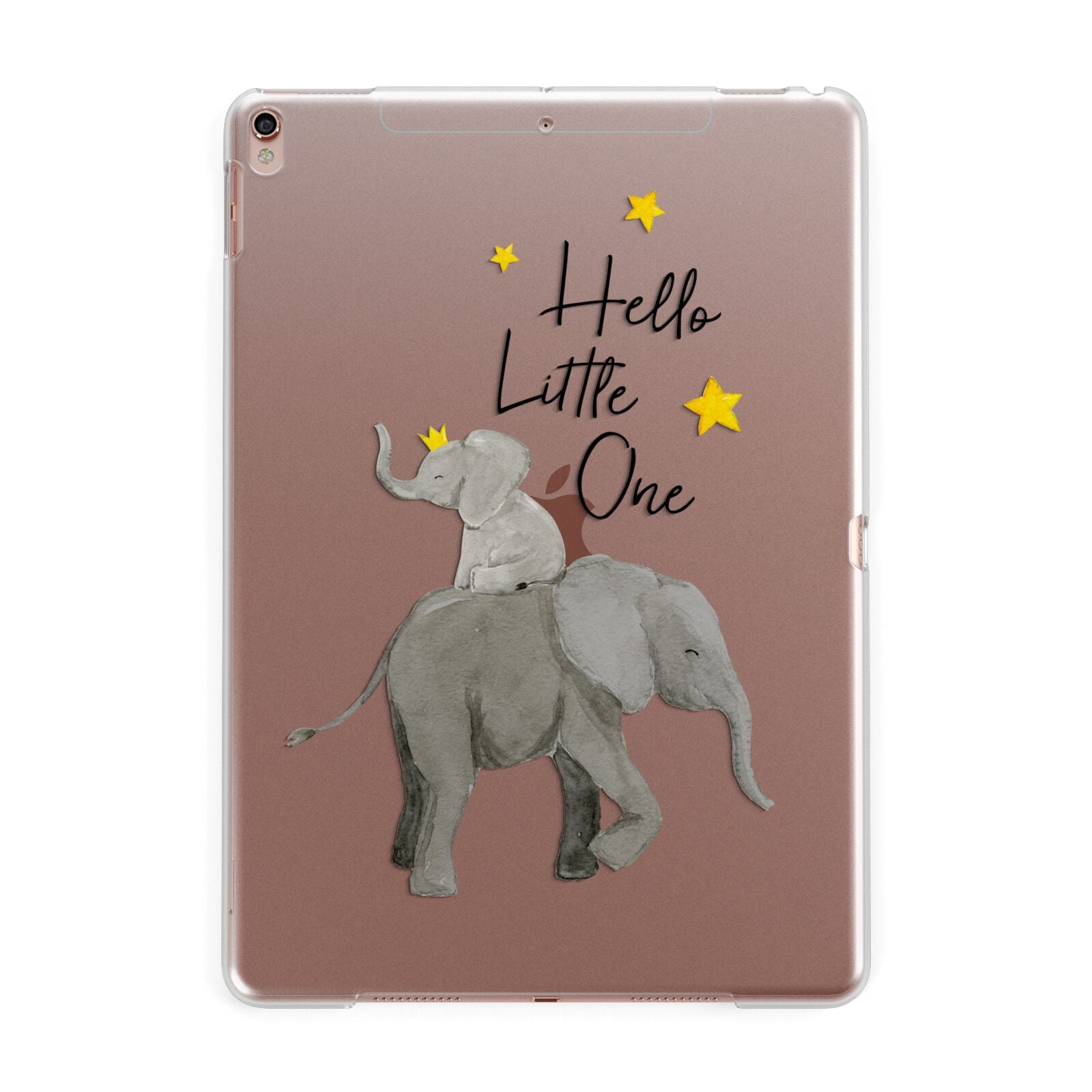 Baby Elephant Apple iPad Rose Gold Case