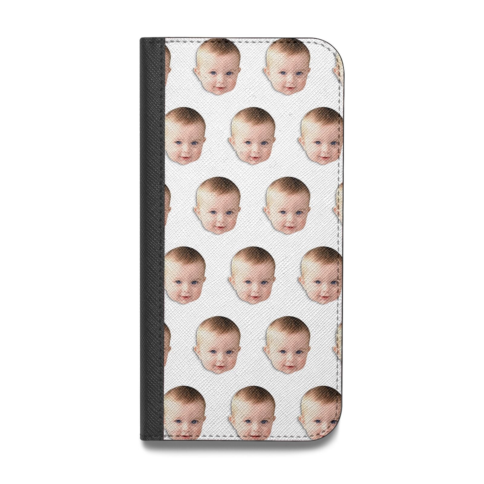 Baby Face Vegan Leather Flip Samsung Case