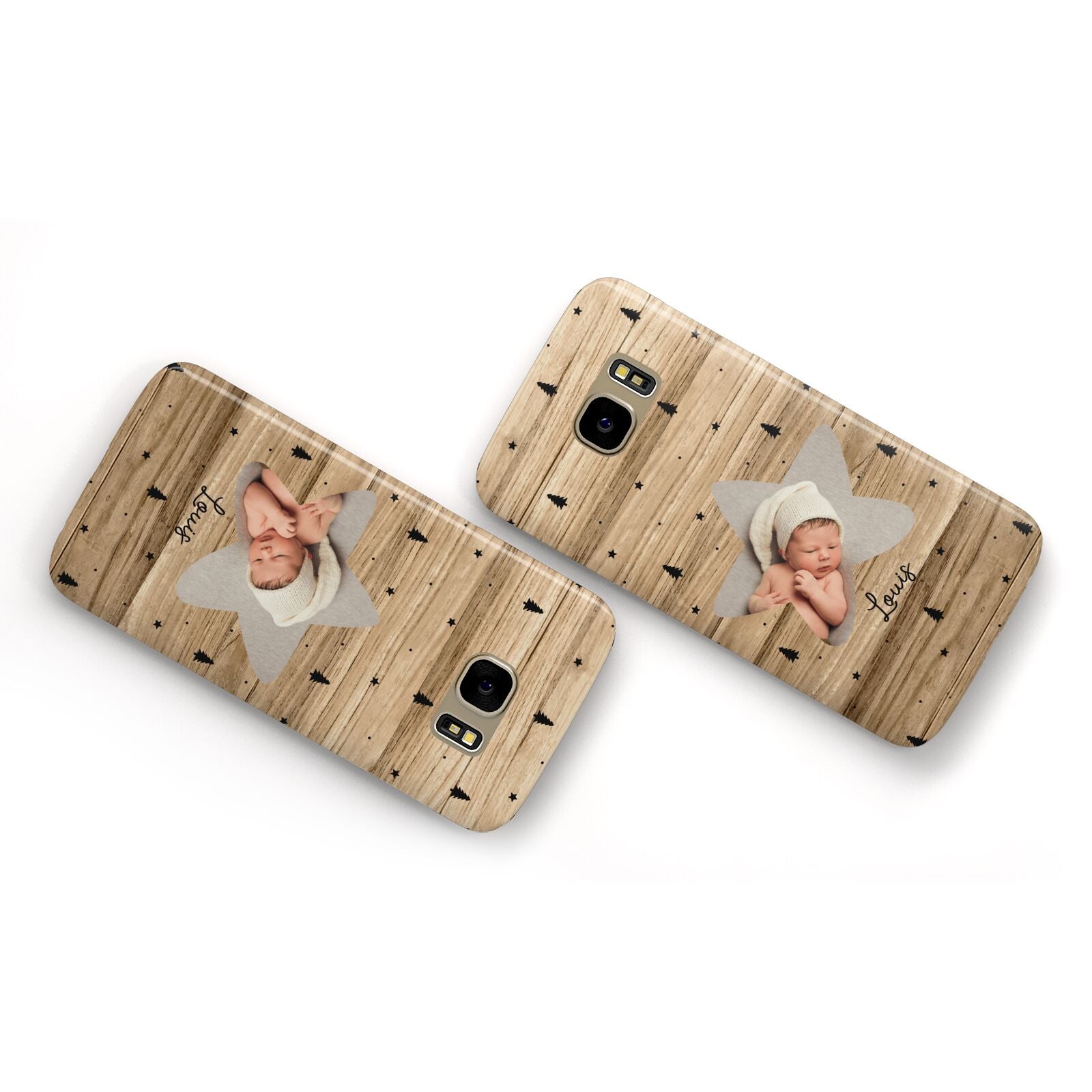 Baby Photo Upload Samsung Galaxy Case Flat Overview