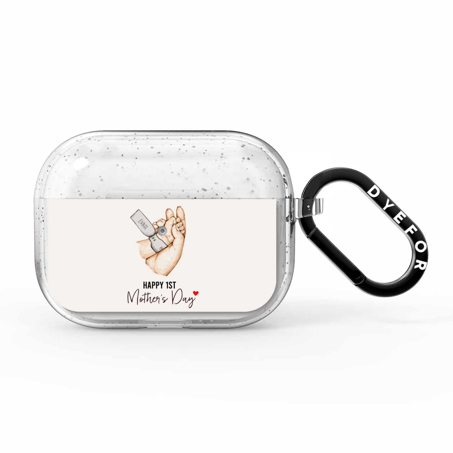 Baby s Hands First Mothers Day AirPods Pro Glitter Case