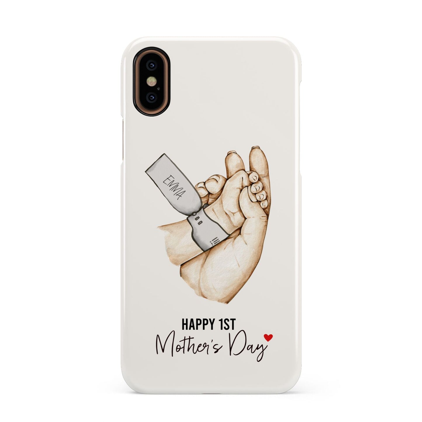 Baby s Hands First Mothers Day Apple iPhone XS 3D Snap Case