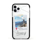 Backpacker Photo Upload Personalised Apple iPhone 11 Pro in Silver with Black Impact Case