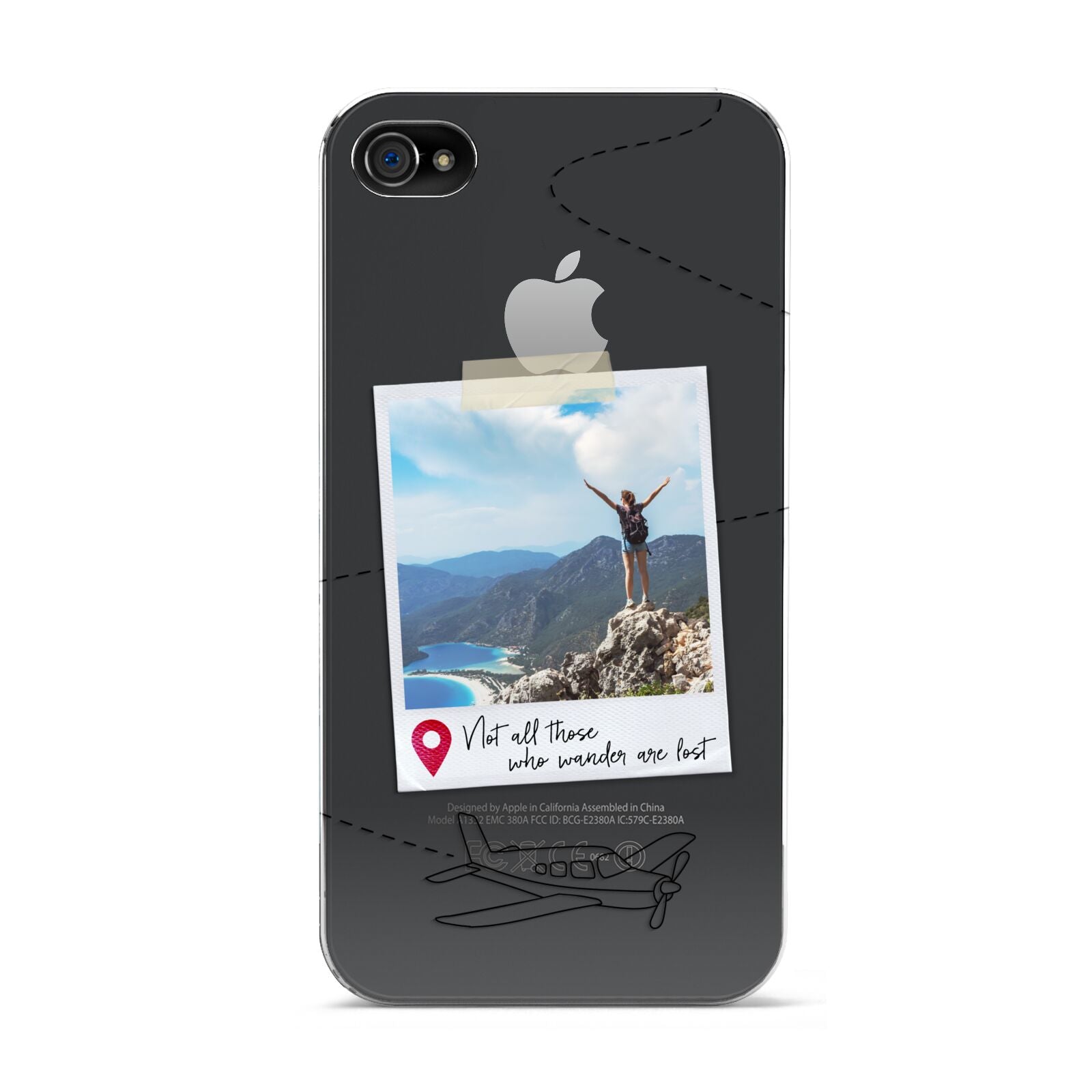 Backpacker Photo Upload Personalised Apple iPhone 4s Case