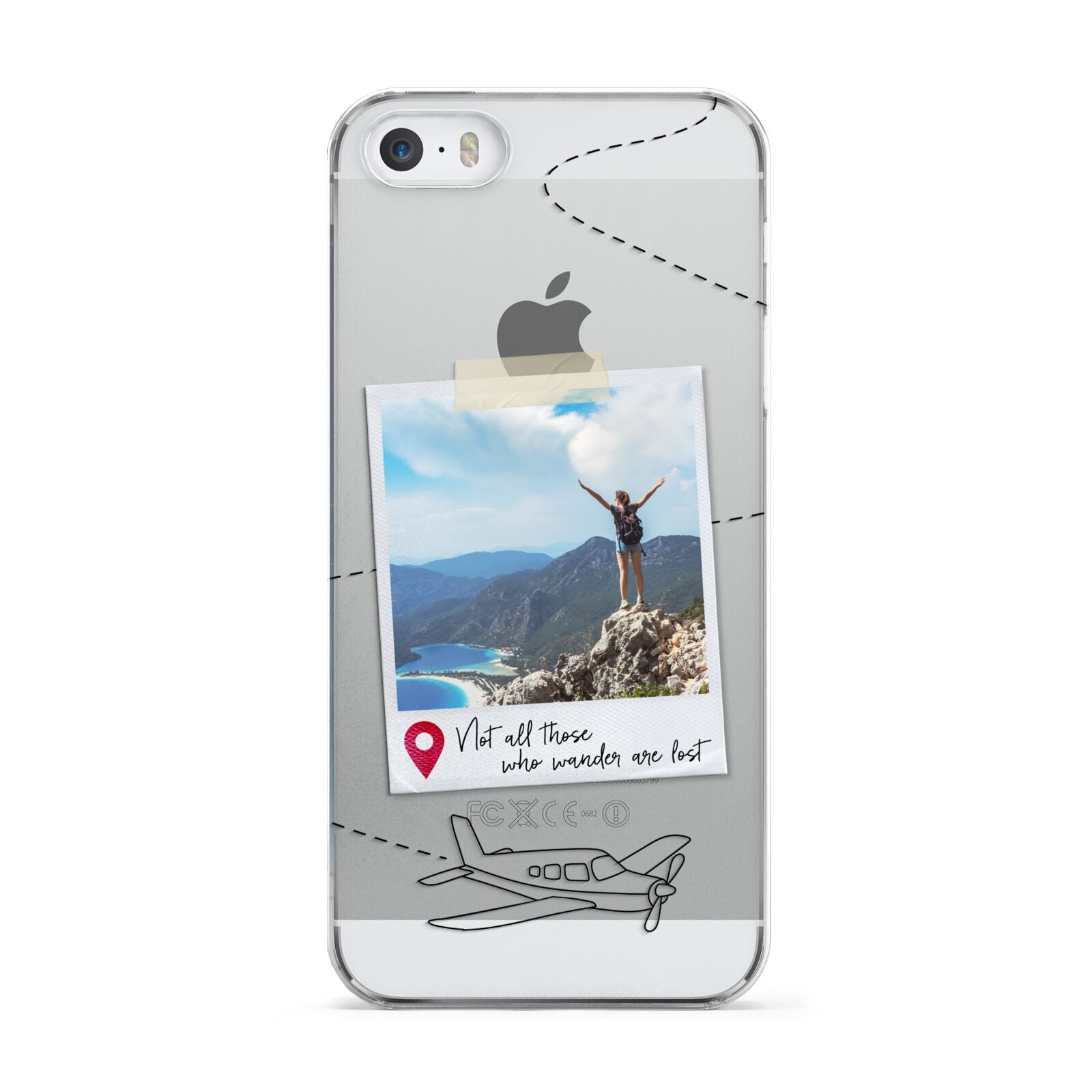 Backpacker Photo Upload Personalised Apple iPhone 5 Case