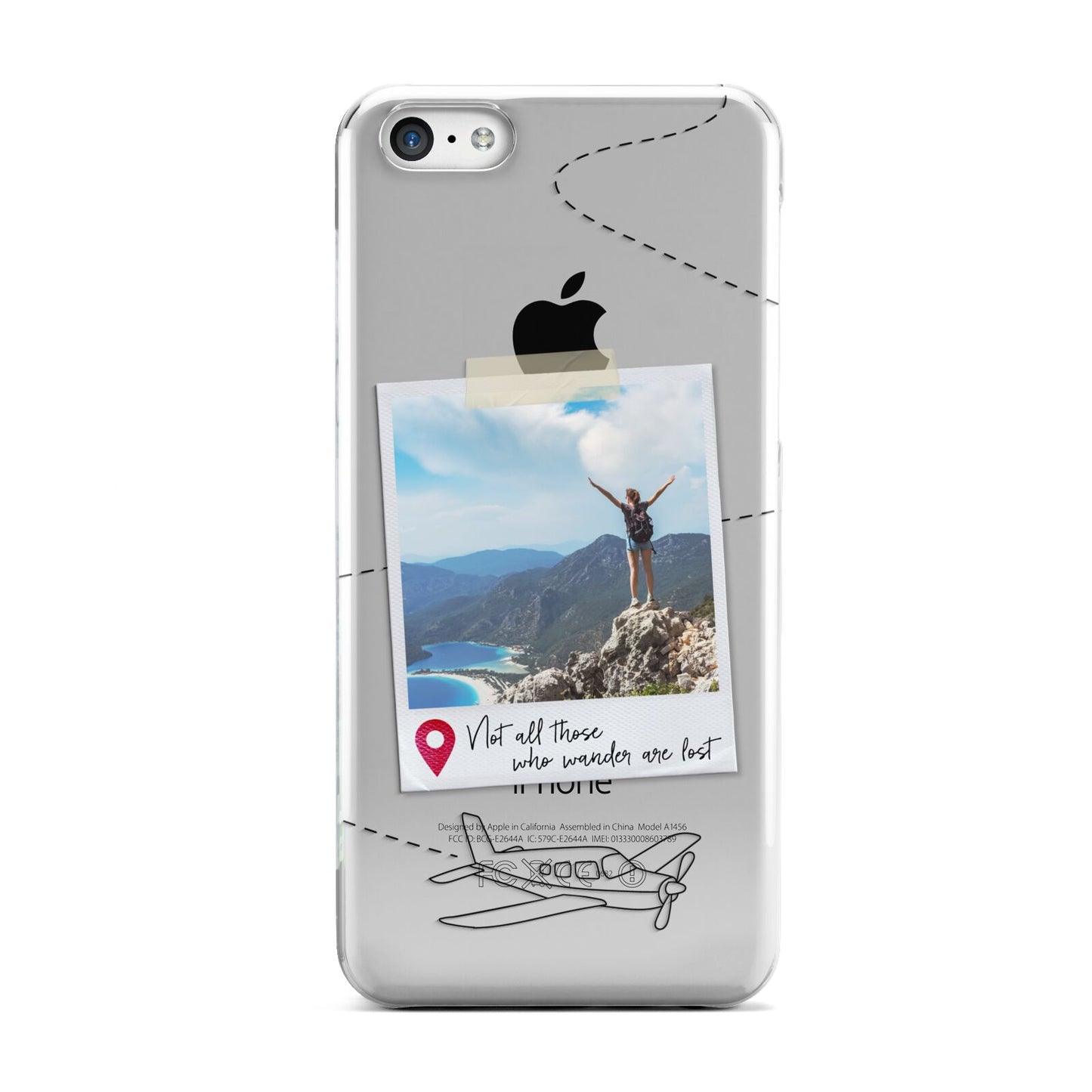 Backpacker Photo Upload Personalised Apple iPhone 5c Case