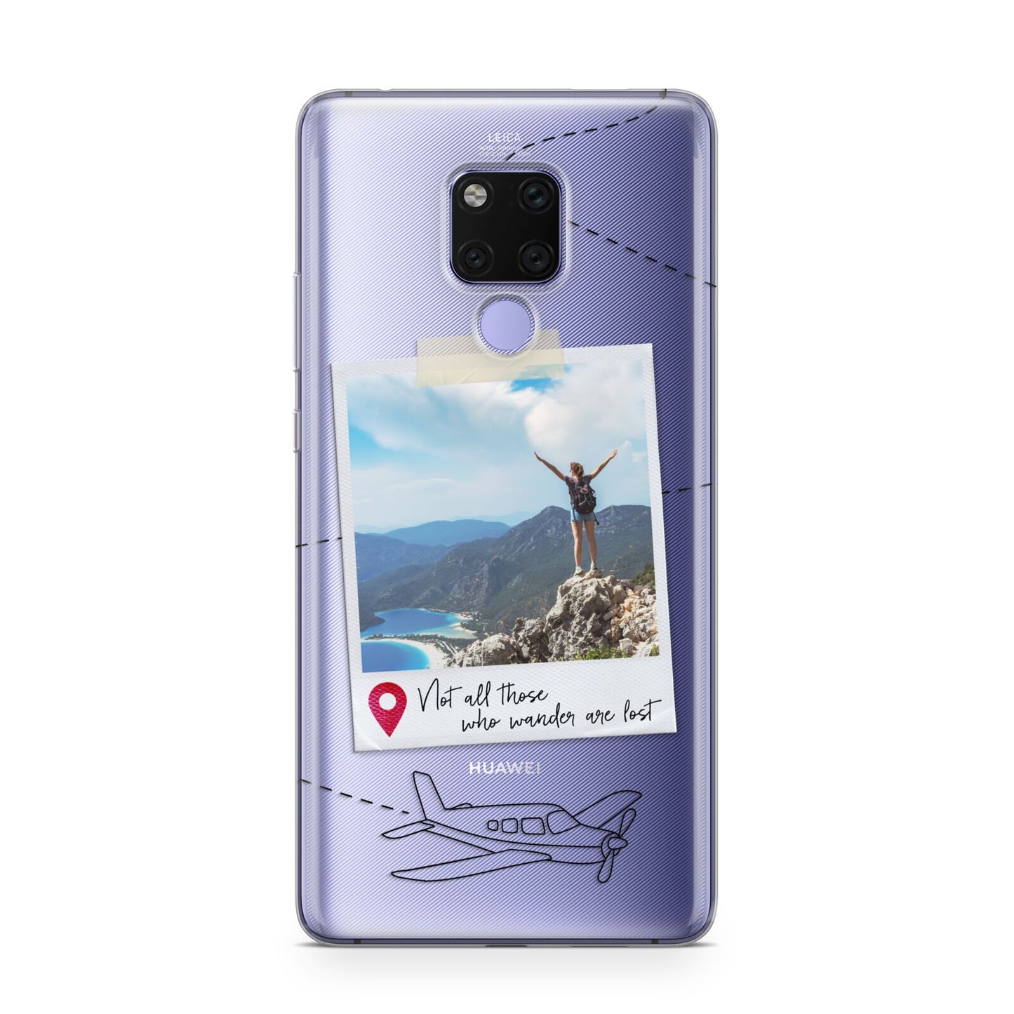 Backpacker Photo Upload Personalised Huawei Mate 20X Phone Case