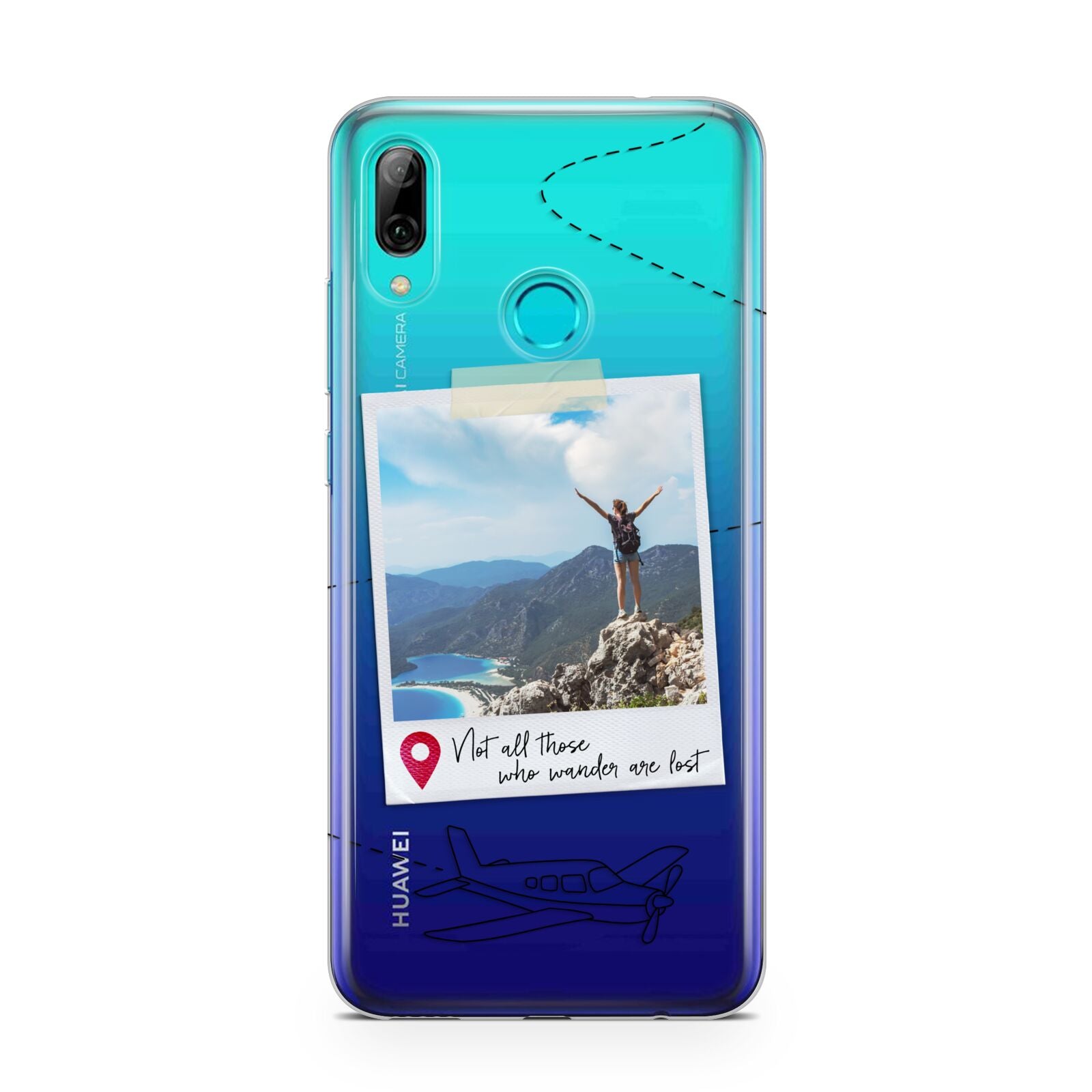 Backpacker Photo Upload Personalised Huawei P Smart 2019 Case