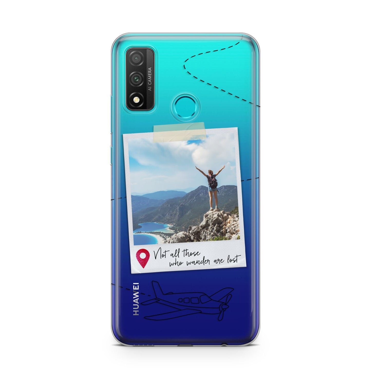 Backpacker Photo Upload Personalised Huawei P Smart 2020