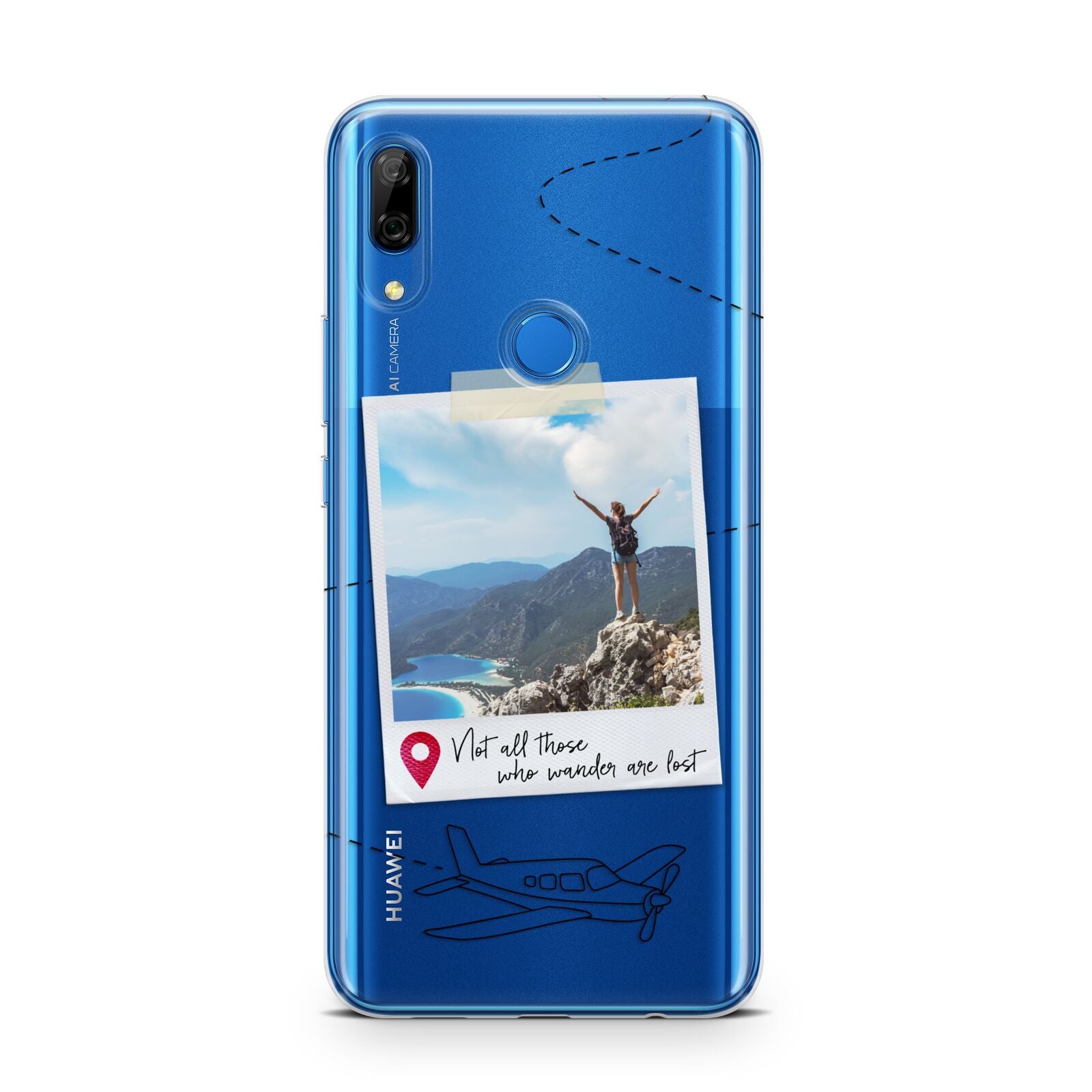 Backpacker Photo Upload Personalised Huawei P Smart Z