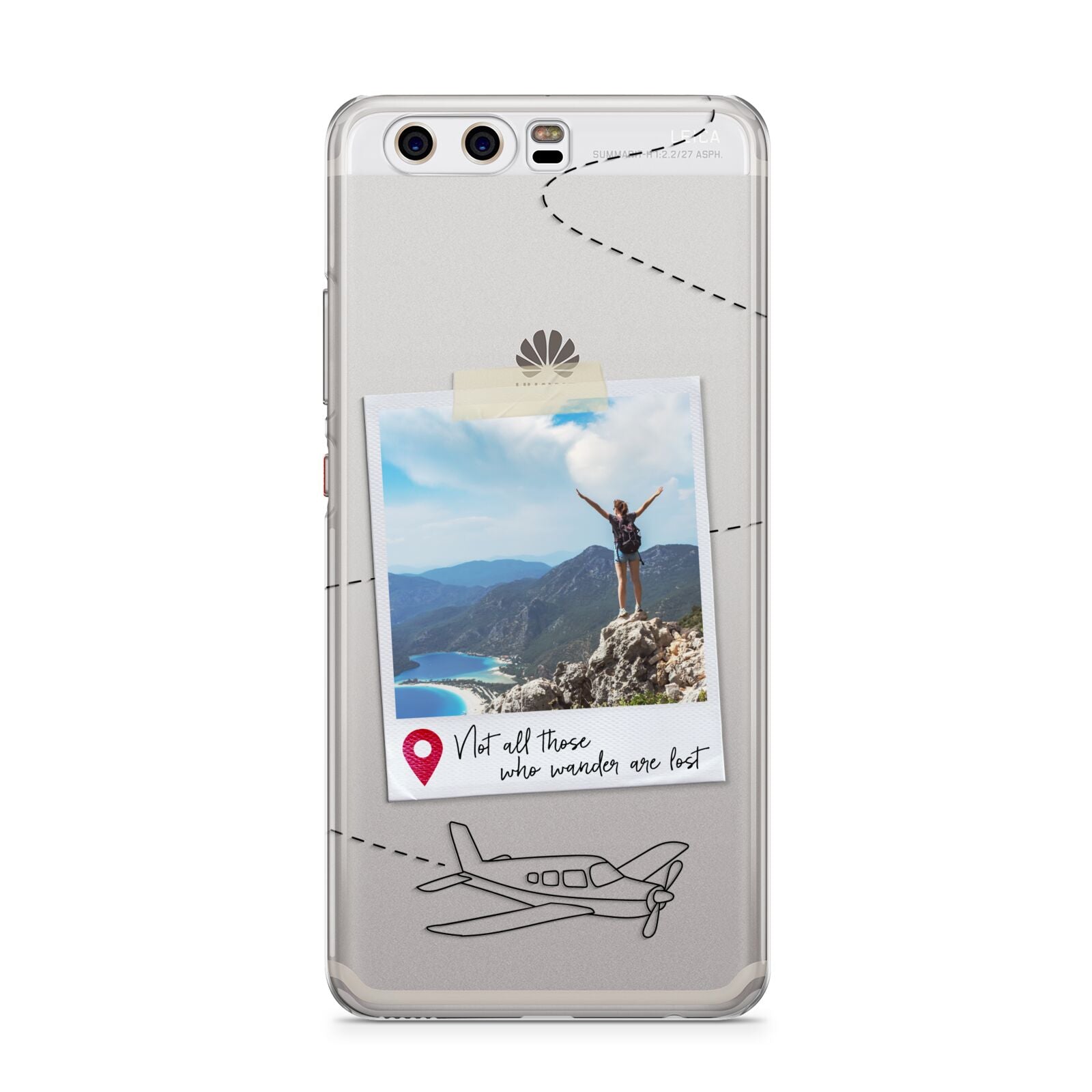 Backpacker Photo Upload Personalised Huawei P10 Phone Case