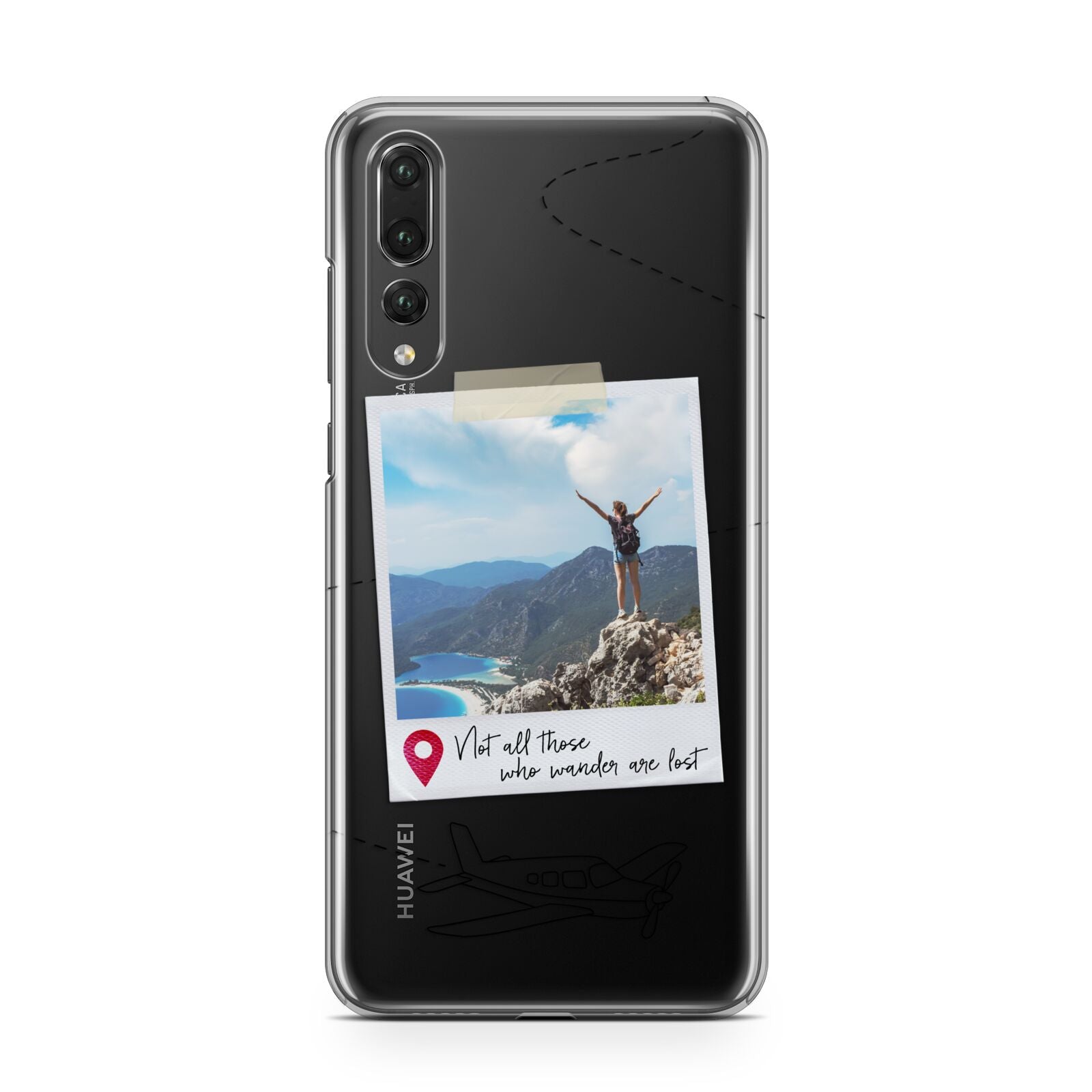 Backpacker Photo Upload Personalised Huawei P20 Pro Phone Case