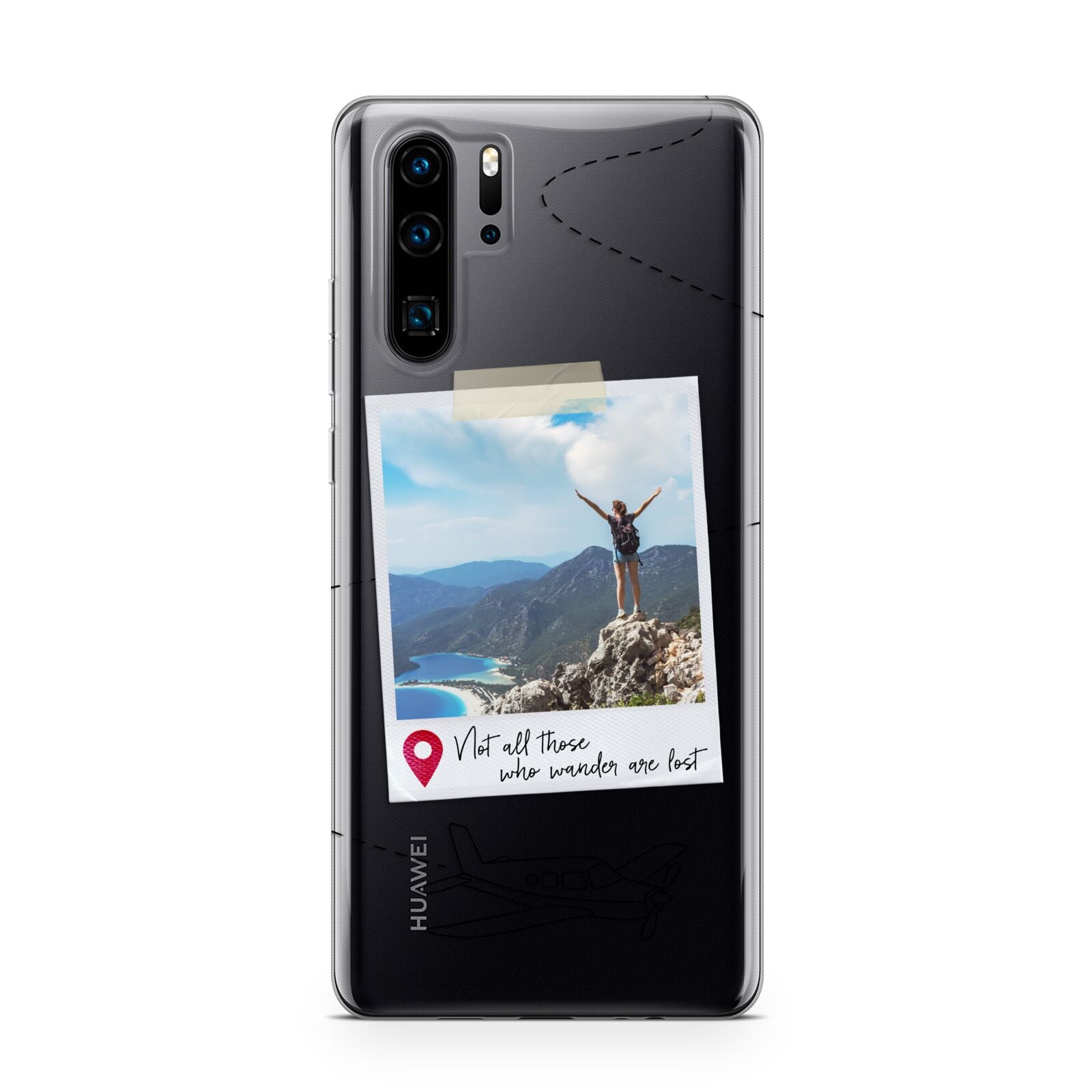 Backpacker Photo Upload Personalised Huawei P30 Pro Phone Case