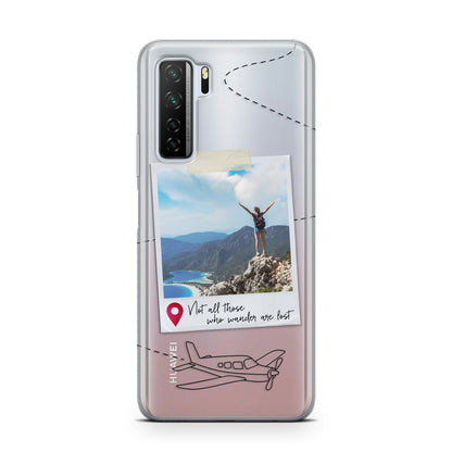 Backpacker Photo Upload Personalised Huawei P40 Lite 5G Phone Case