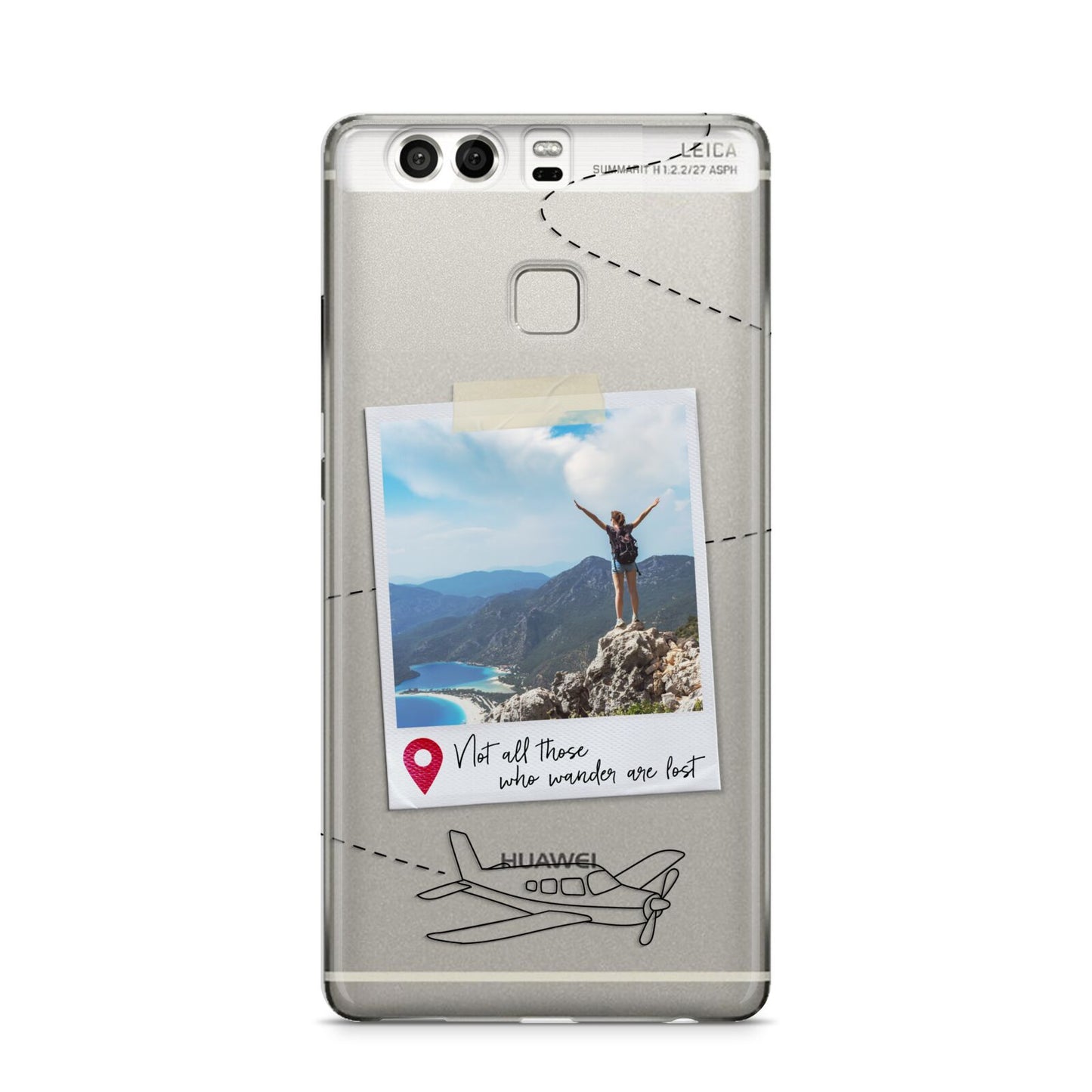 Backpacker Photo Upload Personalised Huawei P9 Case