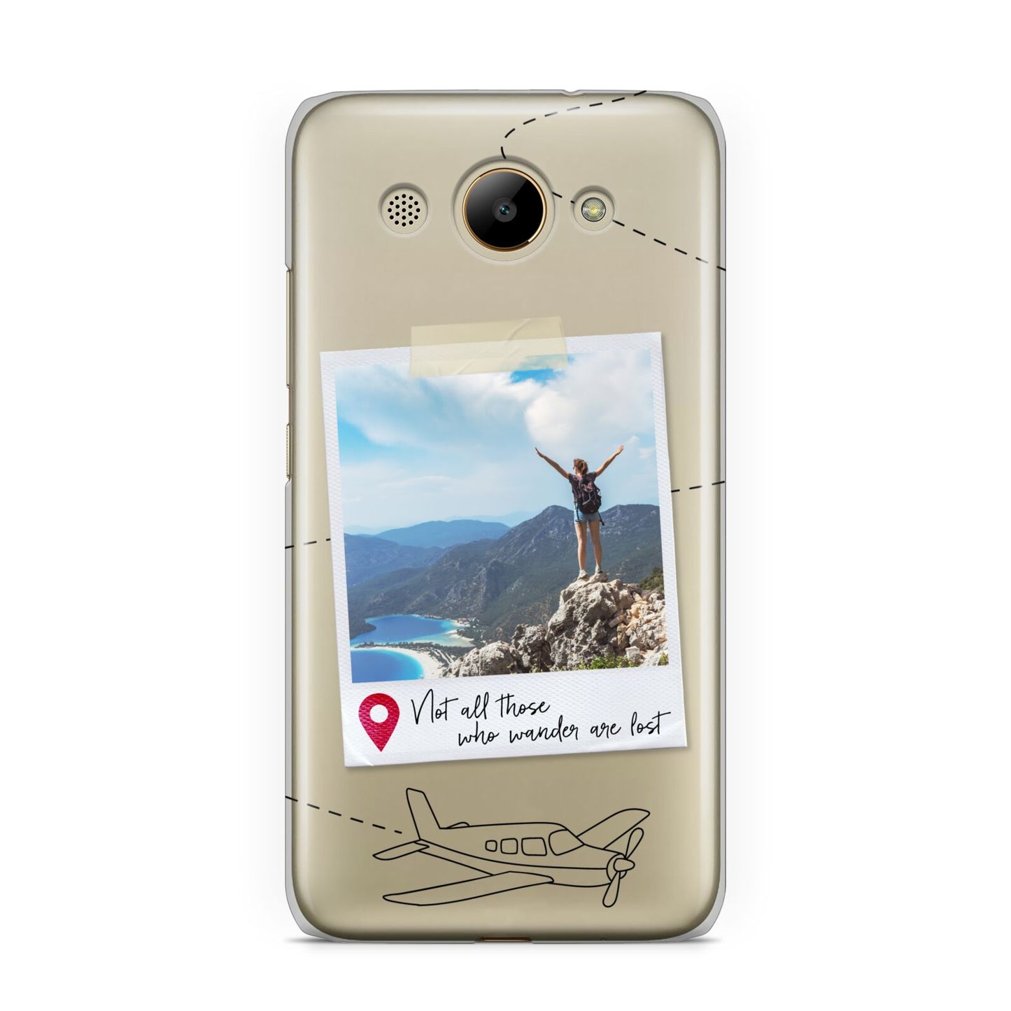 Backpacker Photo Upload Personalised Huawei Y3 2017