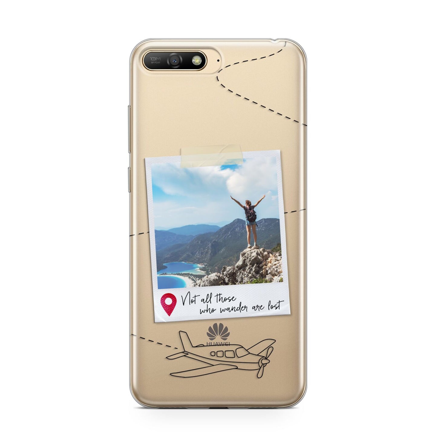 Backpacker Photo Upload Personalised Huawei Y6 2018