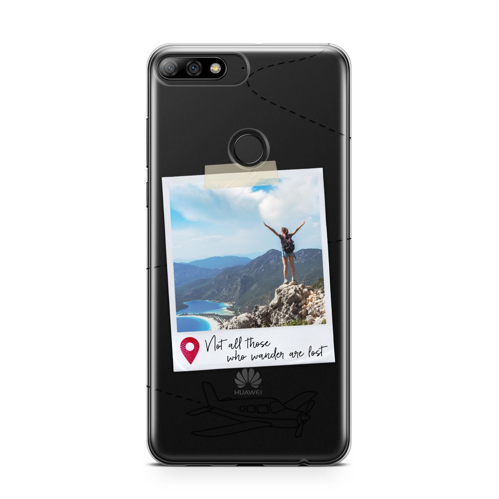 Backpacker Photo Upload Personalised Huawei Y7 2018