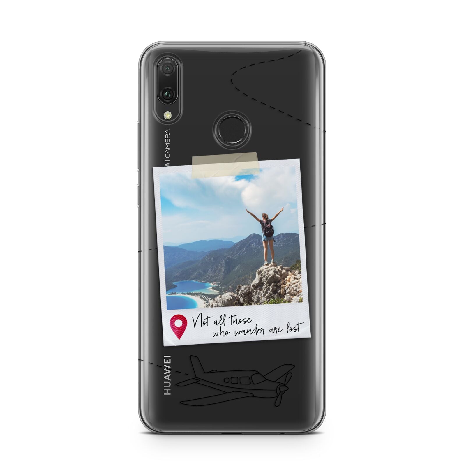 Backpacker Photo Upload Personalised Huawei Y9 2019