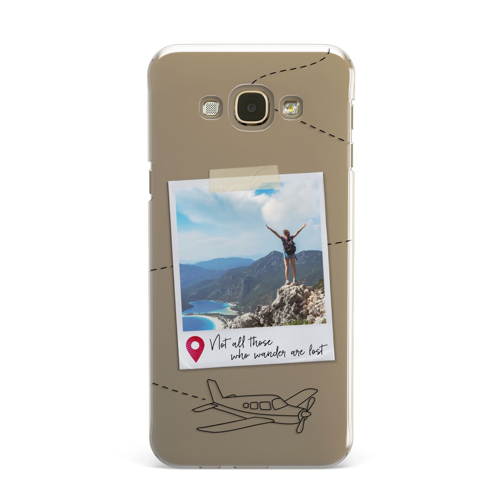 Backpacker Photo Upload Personalised Samsung Galaxy A8 Case