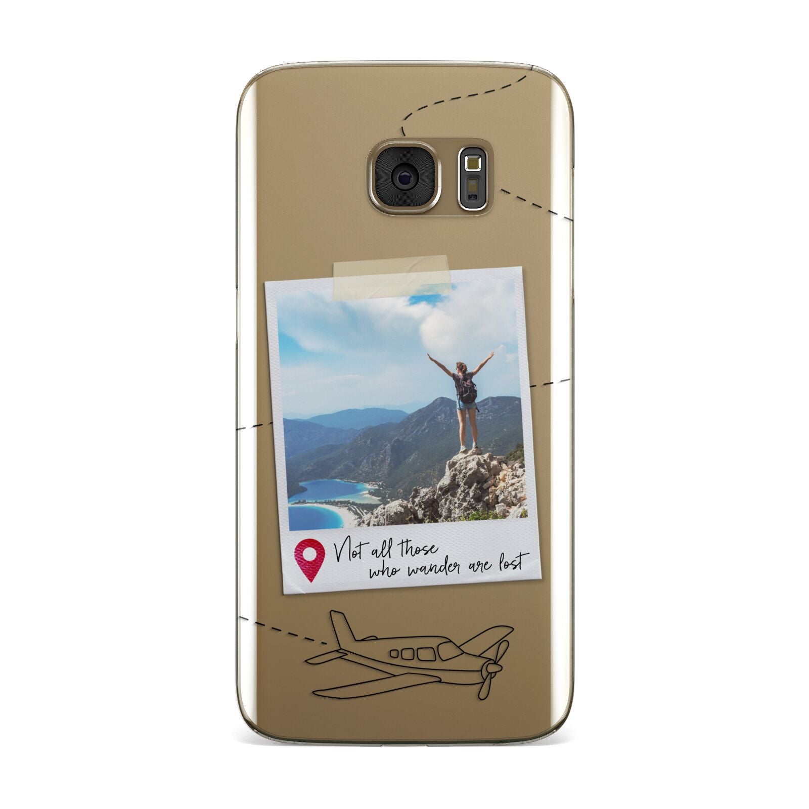 Backpacker Photo Upload Personalised Samsung Galaxy Case