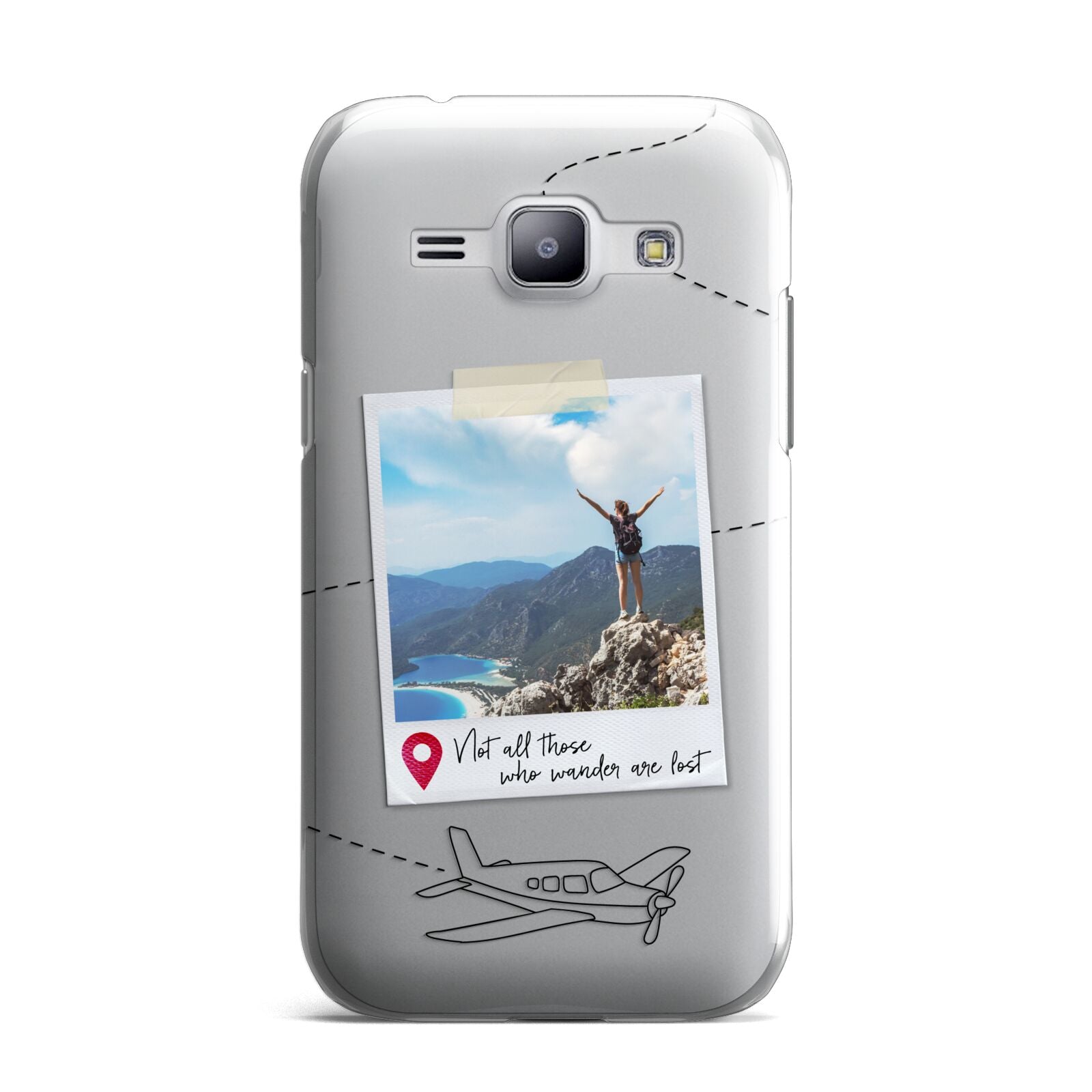 Backpacker Photo Upload Personalised Samsung Galaxy J1 2015 Case