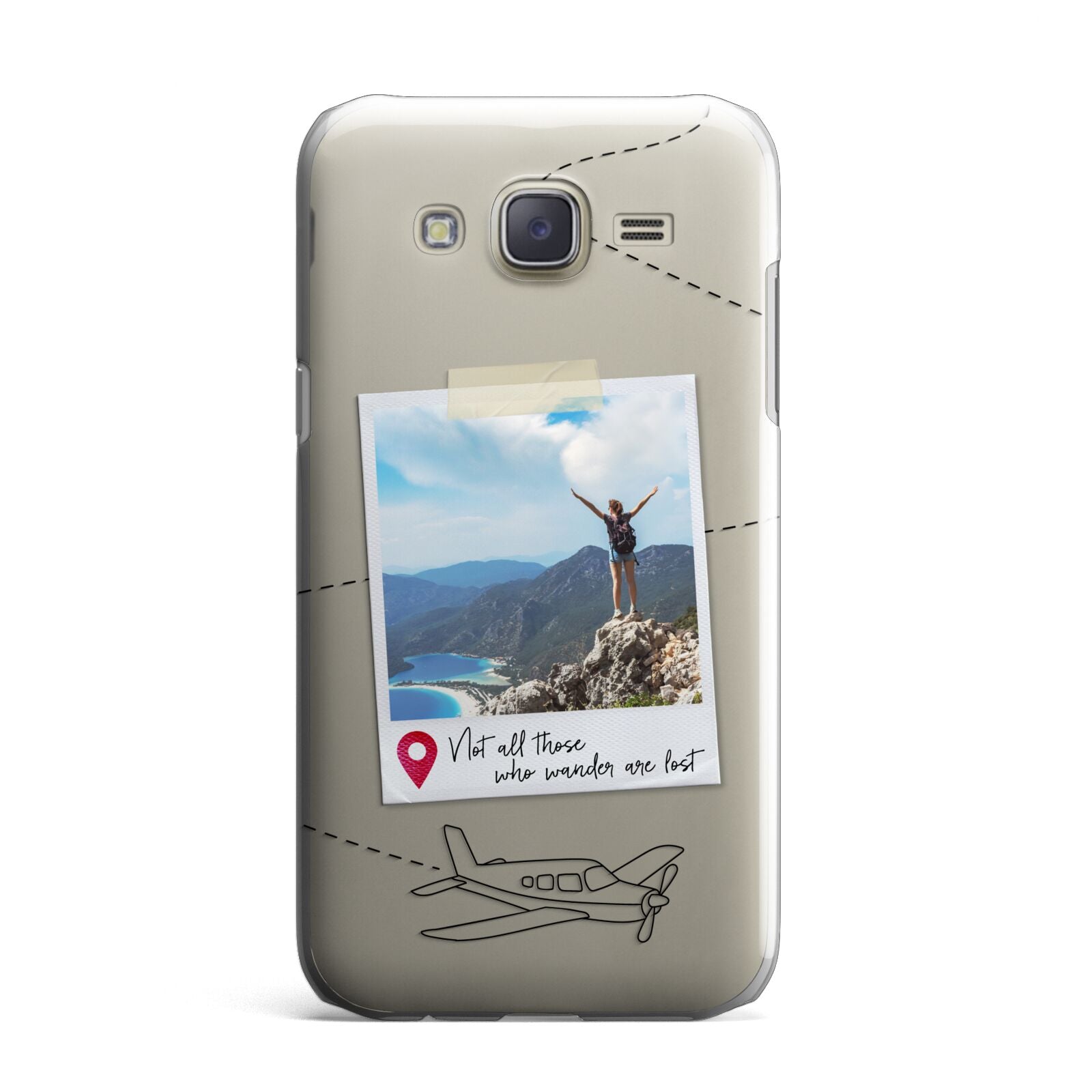 Backpacker Photo Upload Personalised Samsung Galaxy J7 Case