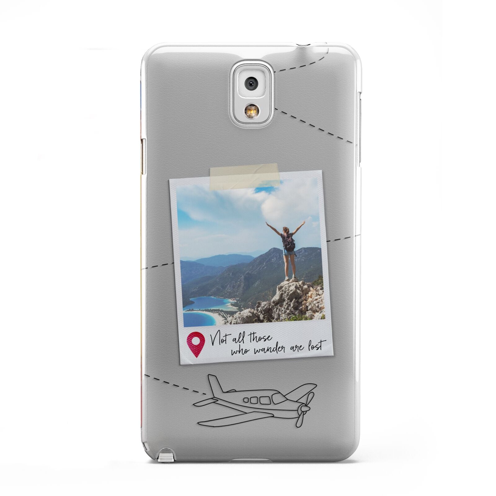 Backpacker Photo Upload Personalised Samsung Galaxy Note 3 Case