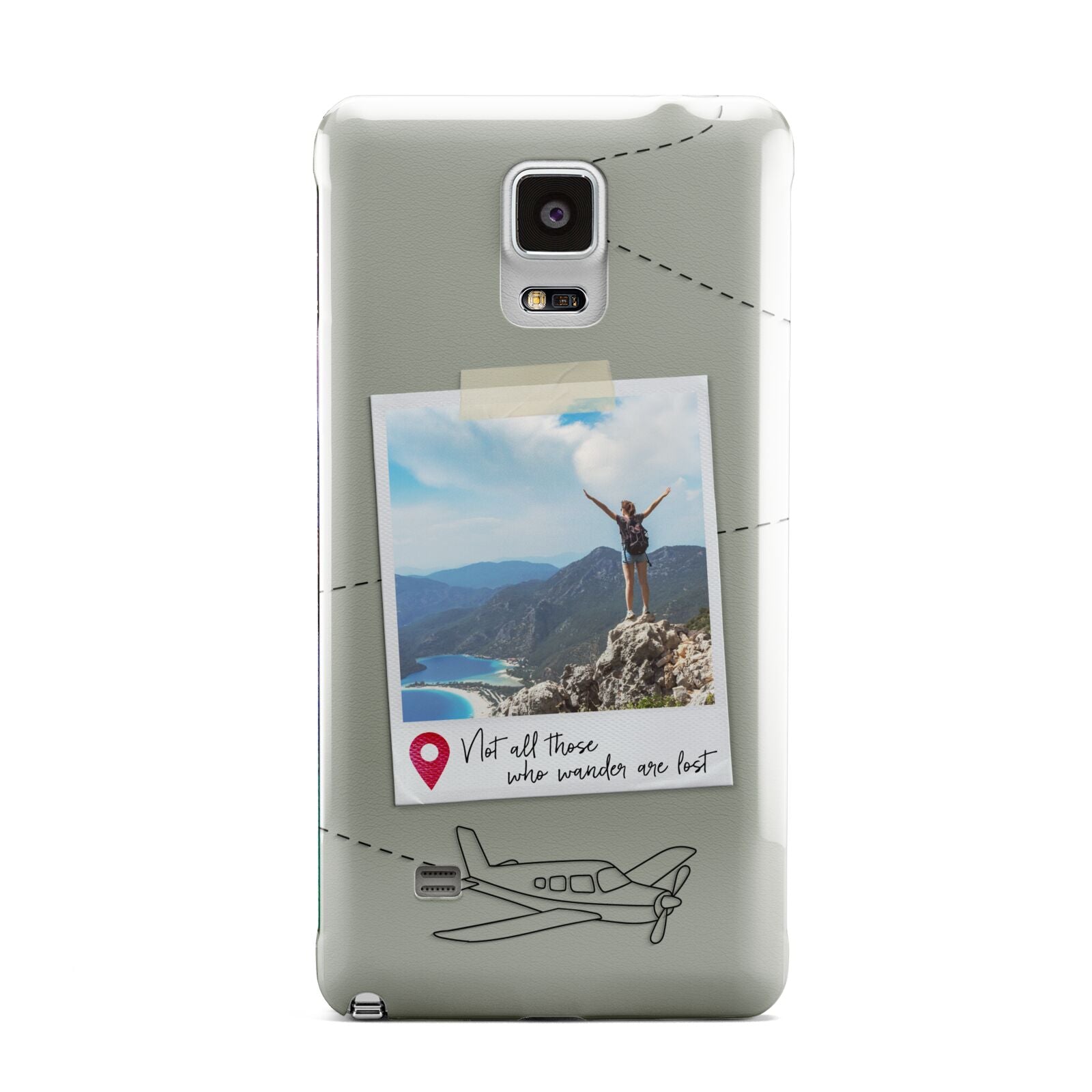 Backpacker Photo Upload Personalised Samsung Galaxy Note 4 Case