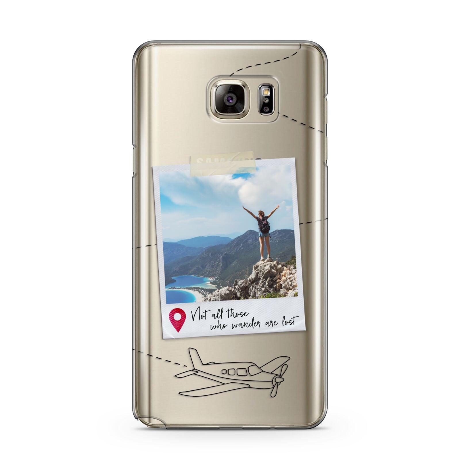 Backpacker Photo Upload Personalised Samsung Galaxy Note 5 Case