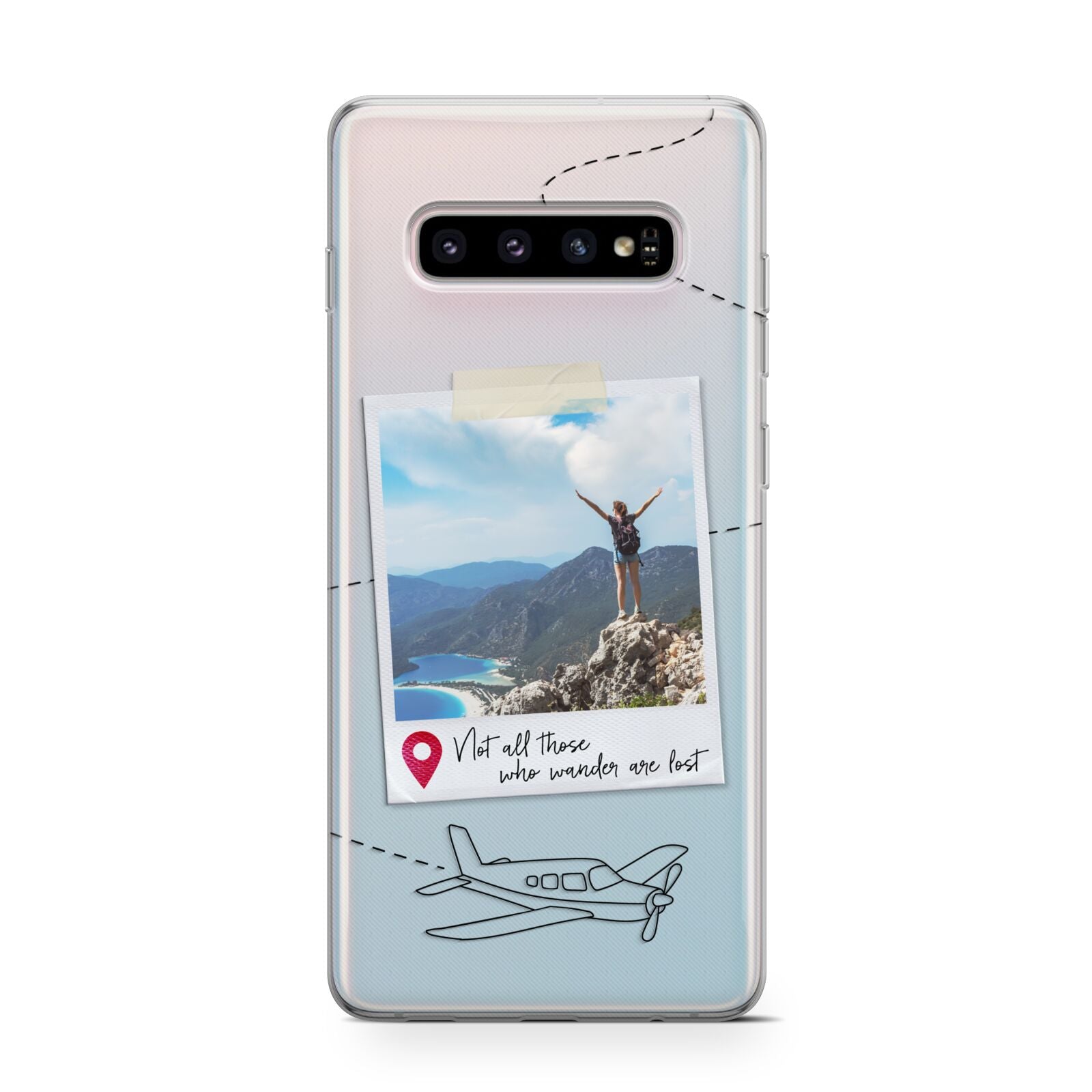 Backpacker Photo Upload Personalised Samsung Galaxy S10 Case