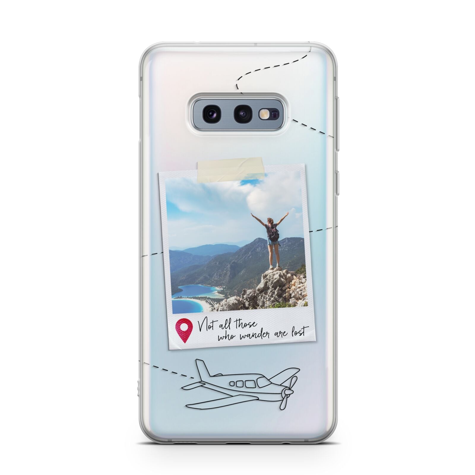 Backpacker Photo Upload Personalised Samsung Galaxy S10E Case