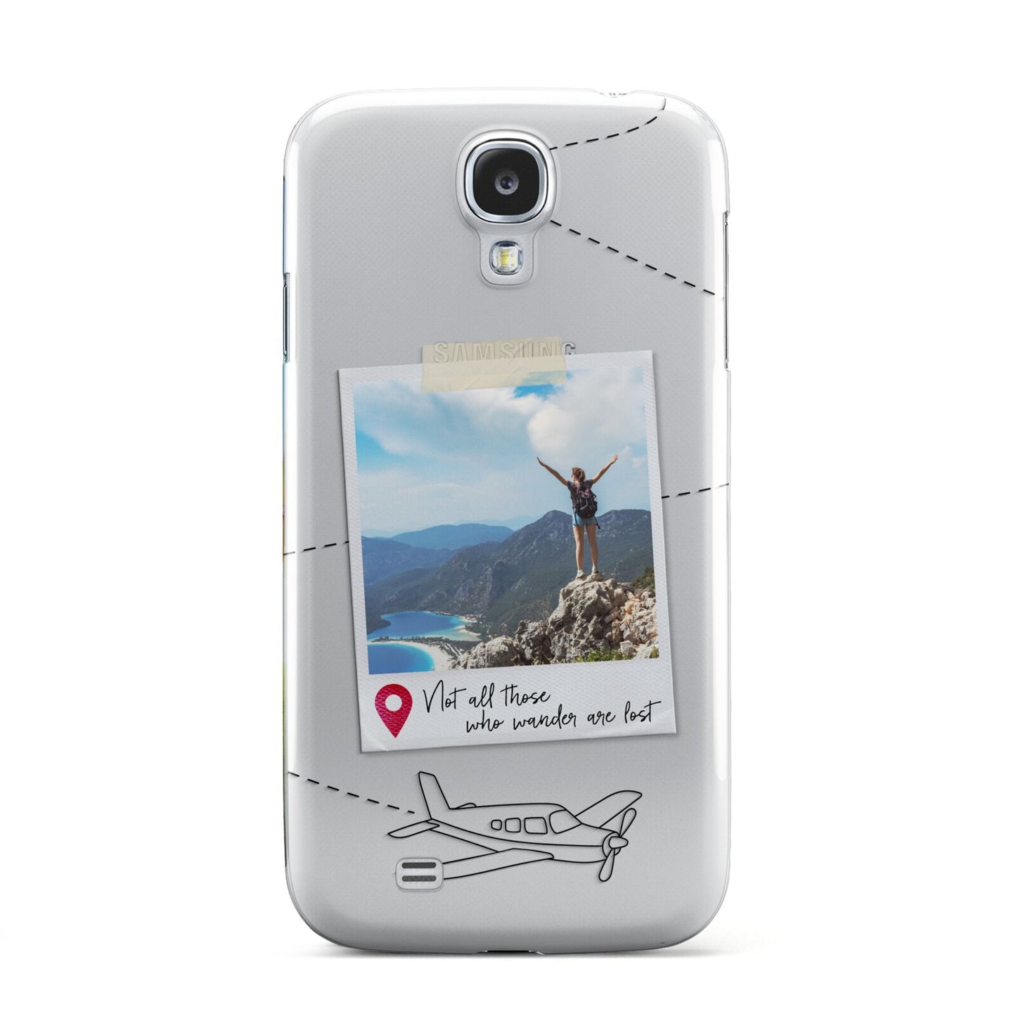 Backpacker Photo Upload Personalised Samsung Galaxy S4 Case