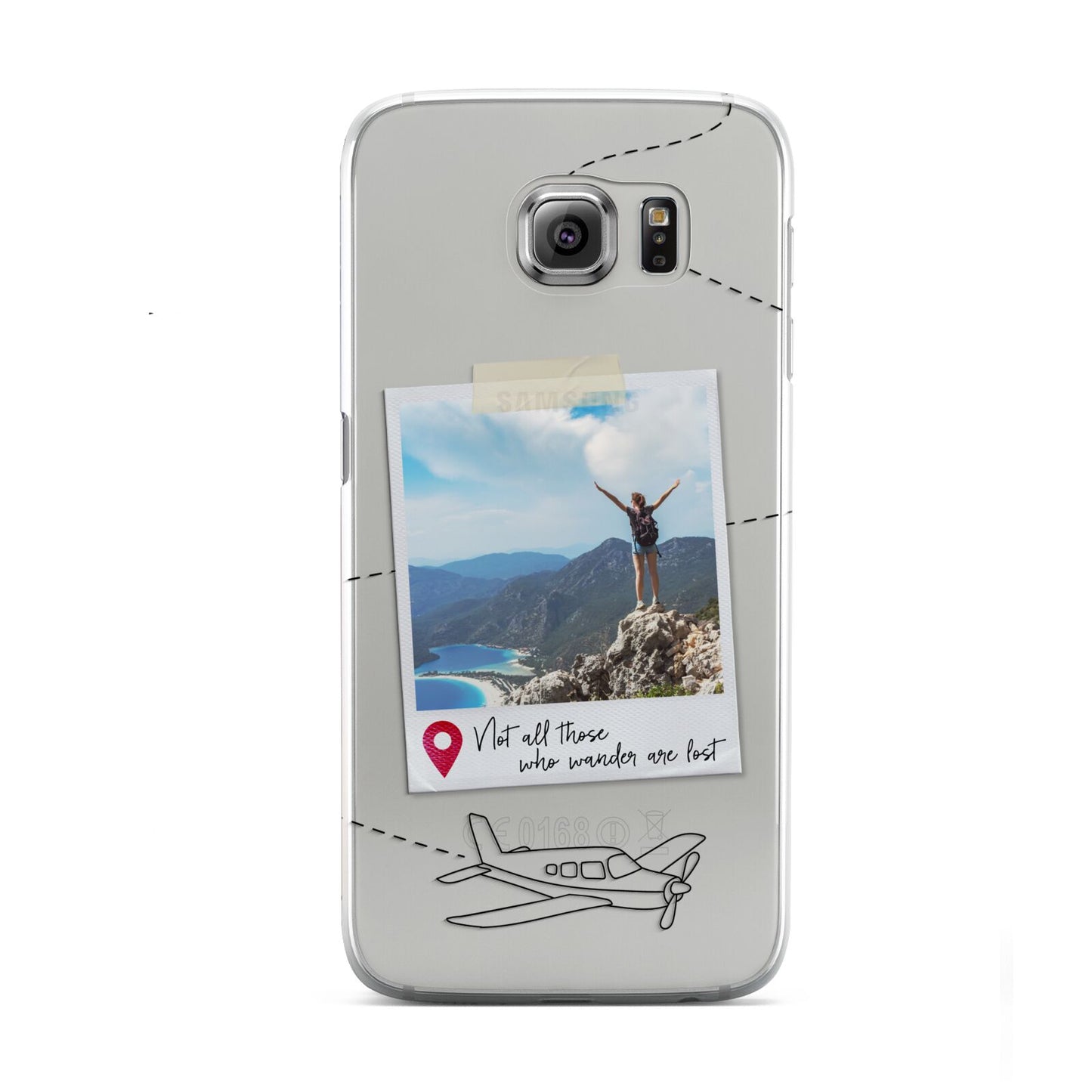 Backpacker Photo Upload Personalised Samsung Galaxy S6 Case