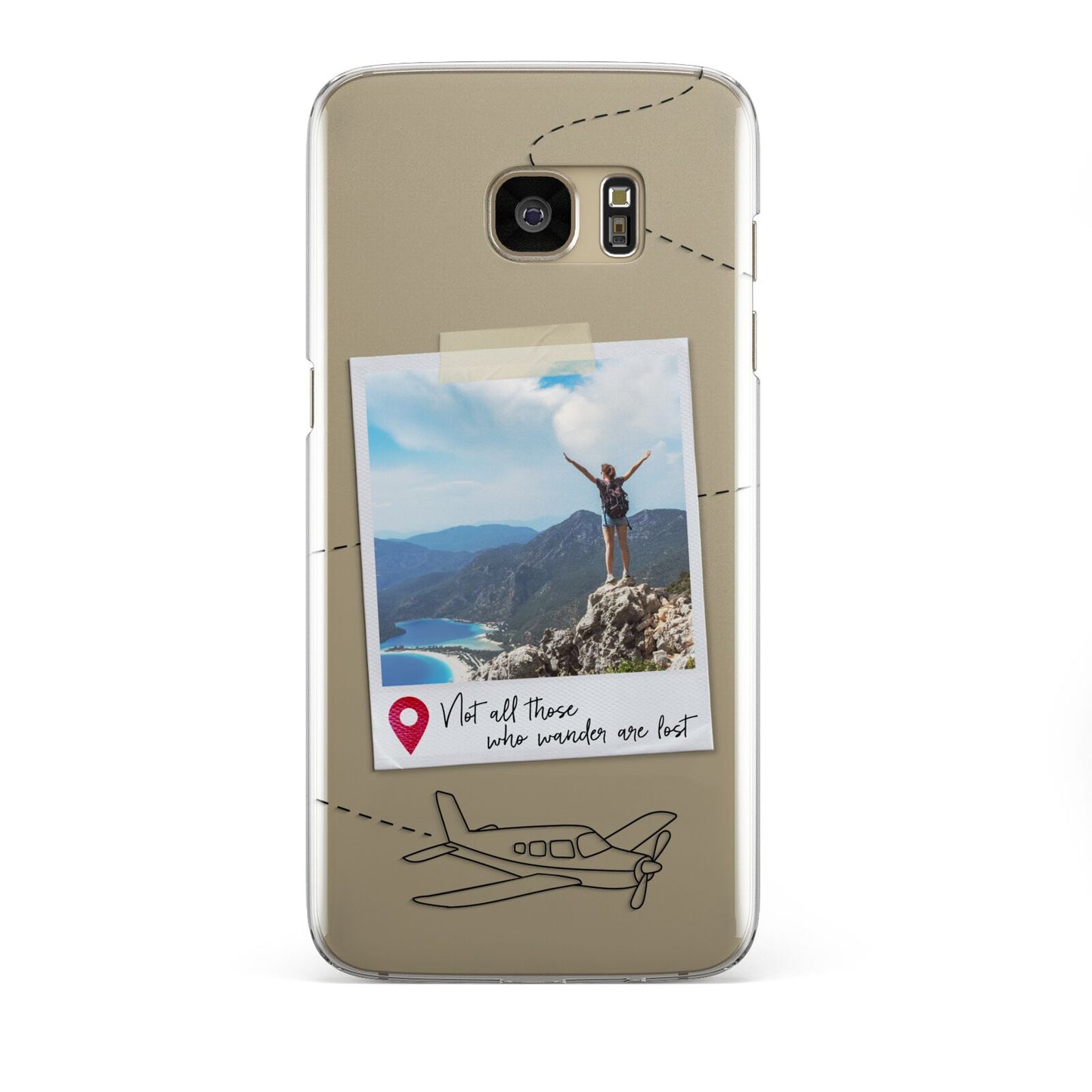 Backpacker Photo Upload Personalised Samsung Galaxy S7 Edge Case