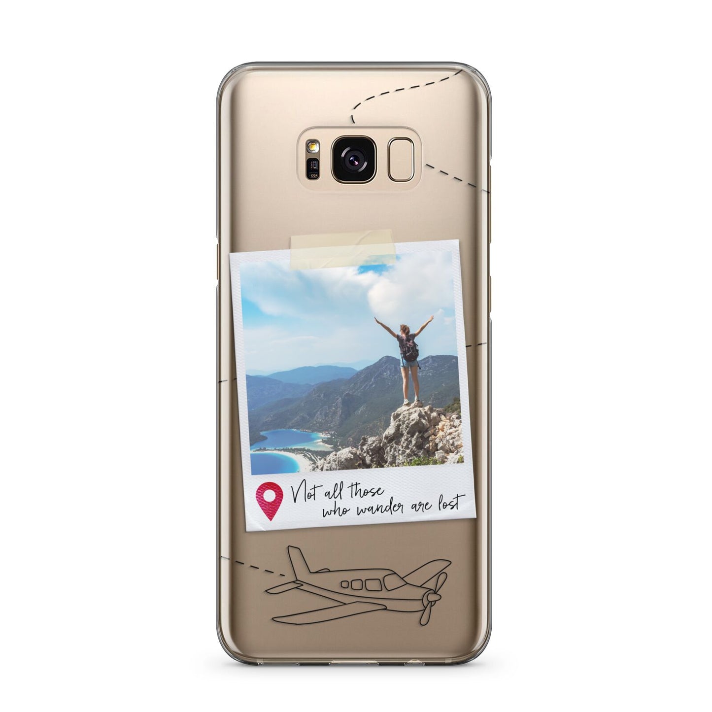 Backpacker Photo Upload Personalised Samsung Galaxy S8 Plus Case