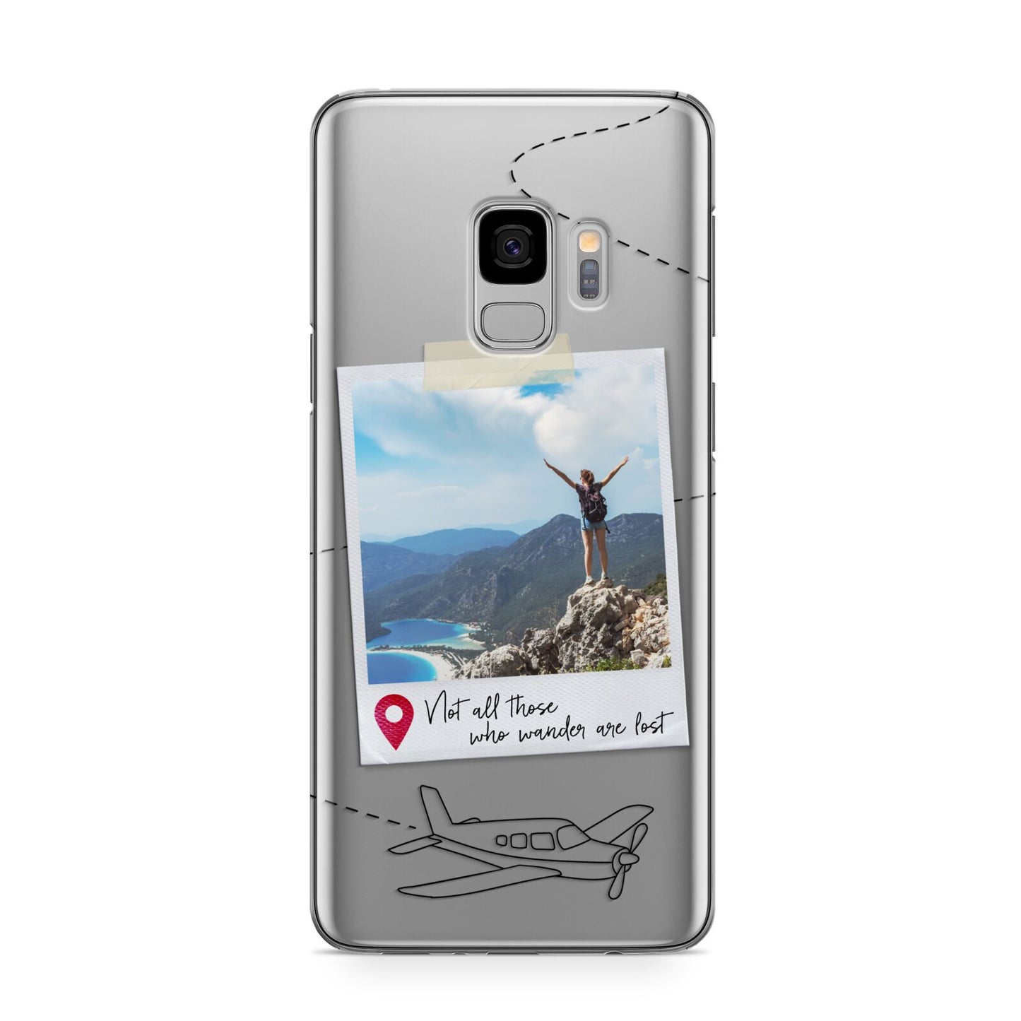 Backpacker Photo Upload Personalised Samsung Galaxy S9 Case