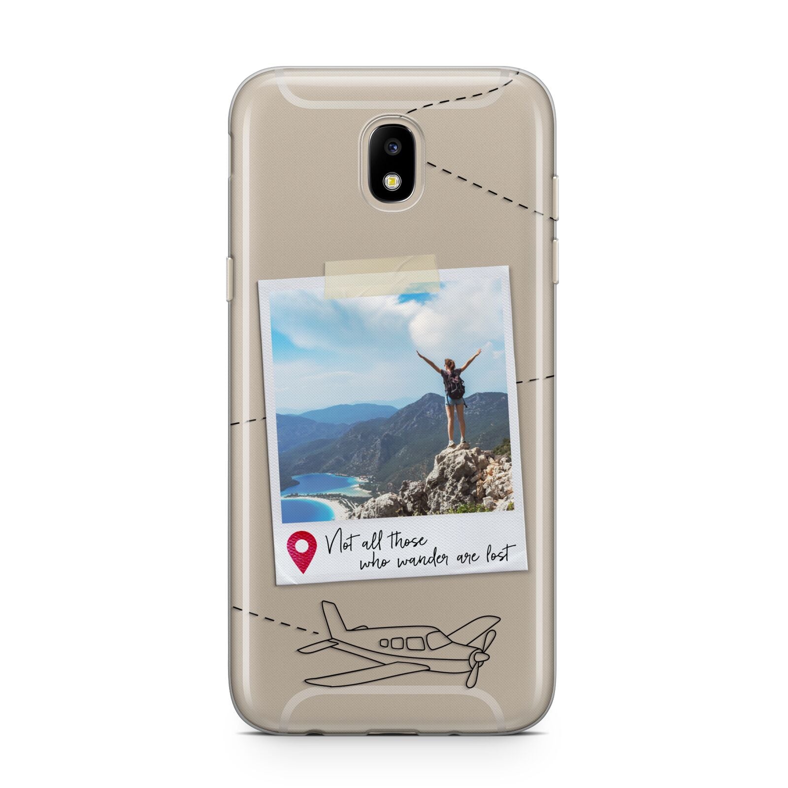 Backpacker Photo Upload Personalised Samsung J5 2017 Case