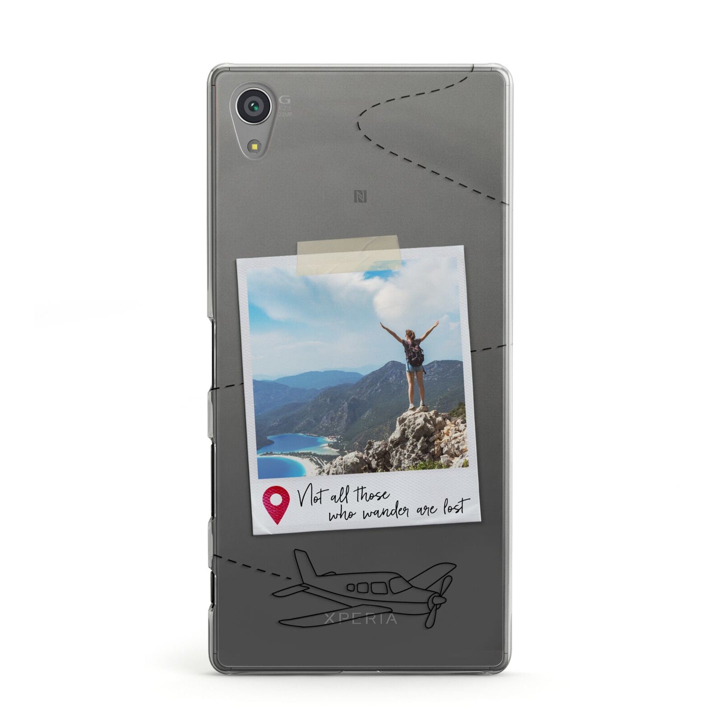 Backpacker Photo Upload Personalised Sony Xperia Case